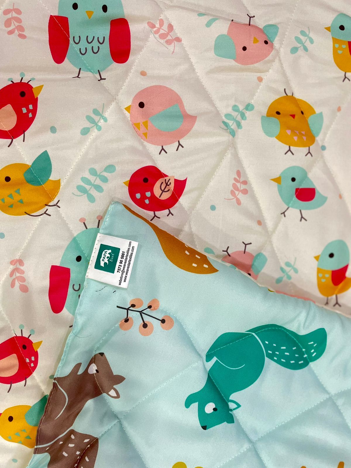 Birdo Baby Super Soft Microfiber Reversible All Season Use Blanket (42" X 30")(0-2 Years)(Cream)