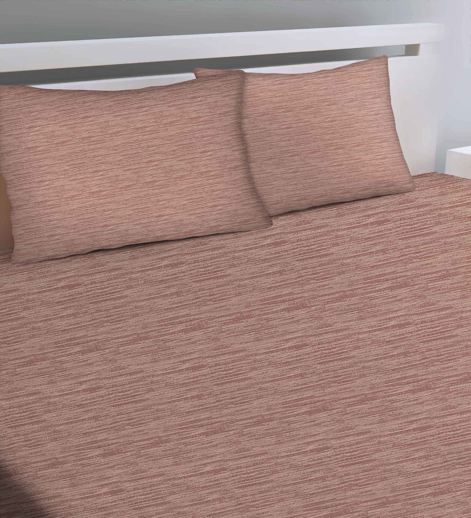 Petra M-Pink Bedcover for Double Bed with 2 PillowCovers King Size (104" X 90")