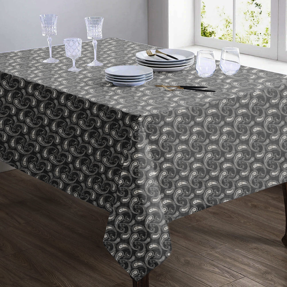 JODHPUR PAISLEY BLACK TABLE CLOTH