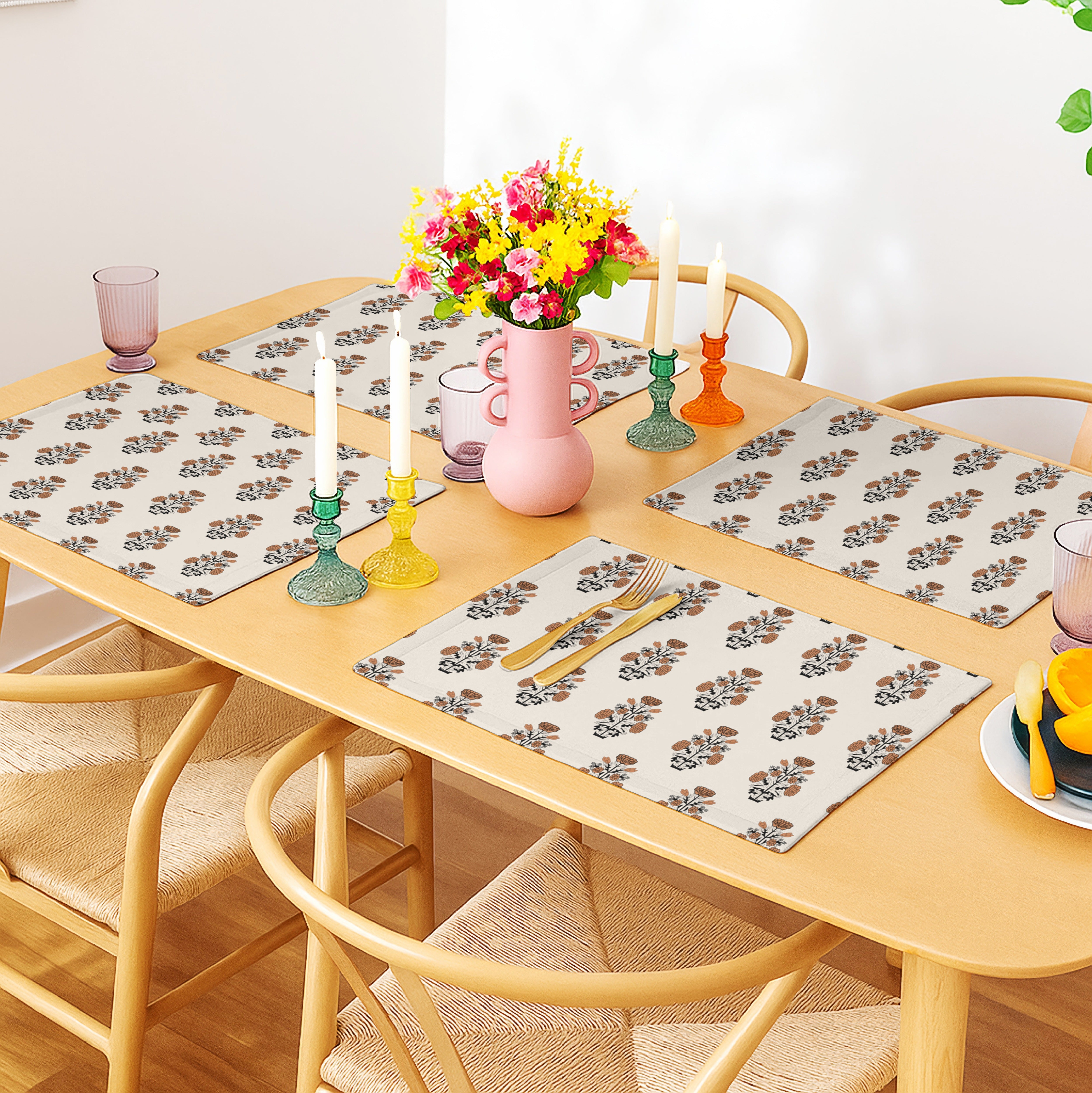 JAIPUR RUST REVERSIBLE PLACEMATS