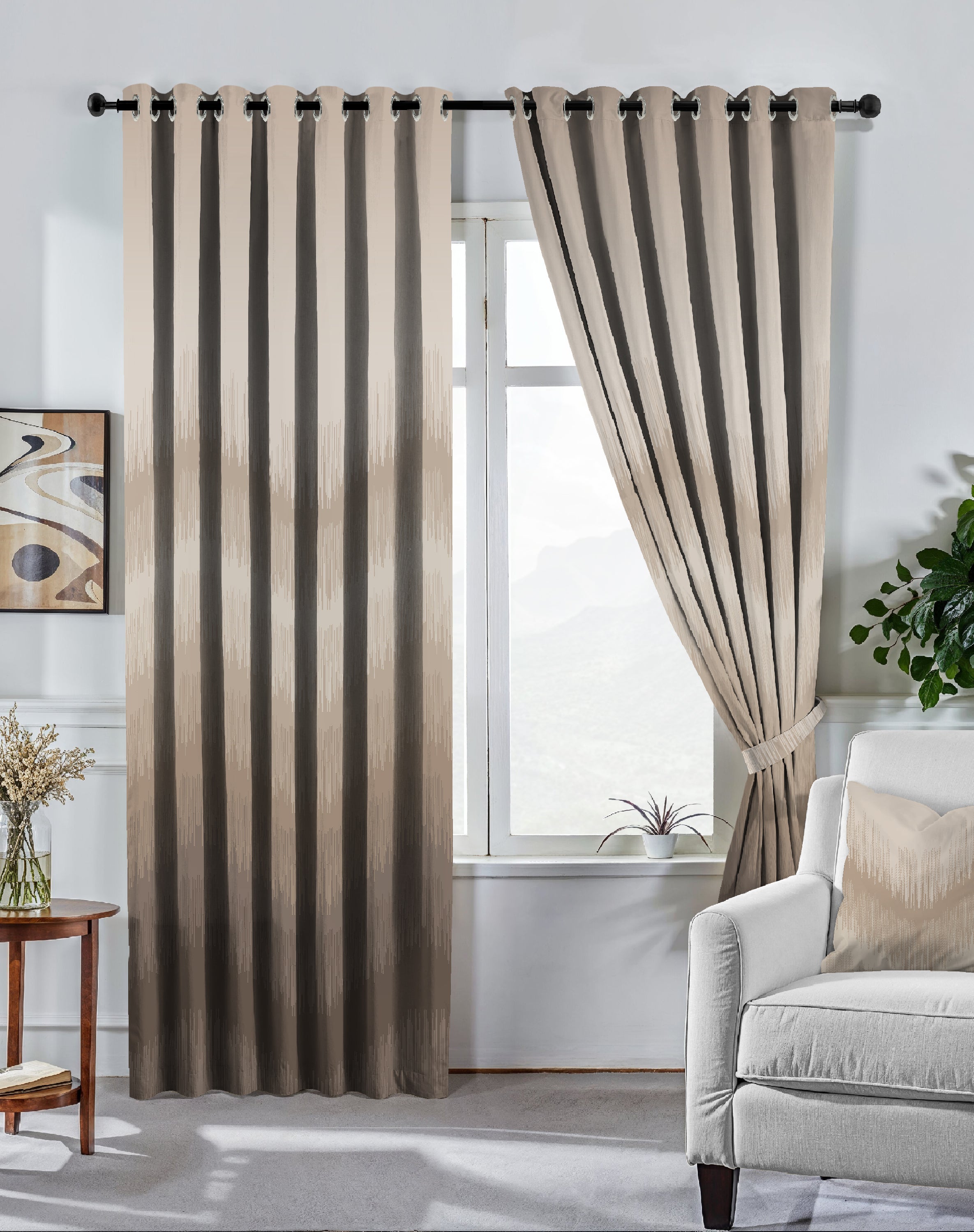 KIVO CHIKU DIGITAL PRINTED BLACKOUT CURTAINS