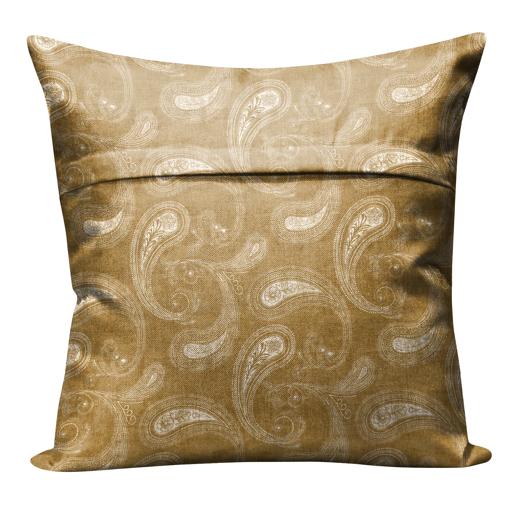 JODHPUR PAISLEY DIGITAL PRINTED CUSHION COVER CAMEL (Pack of 2)