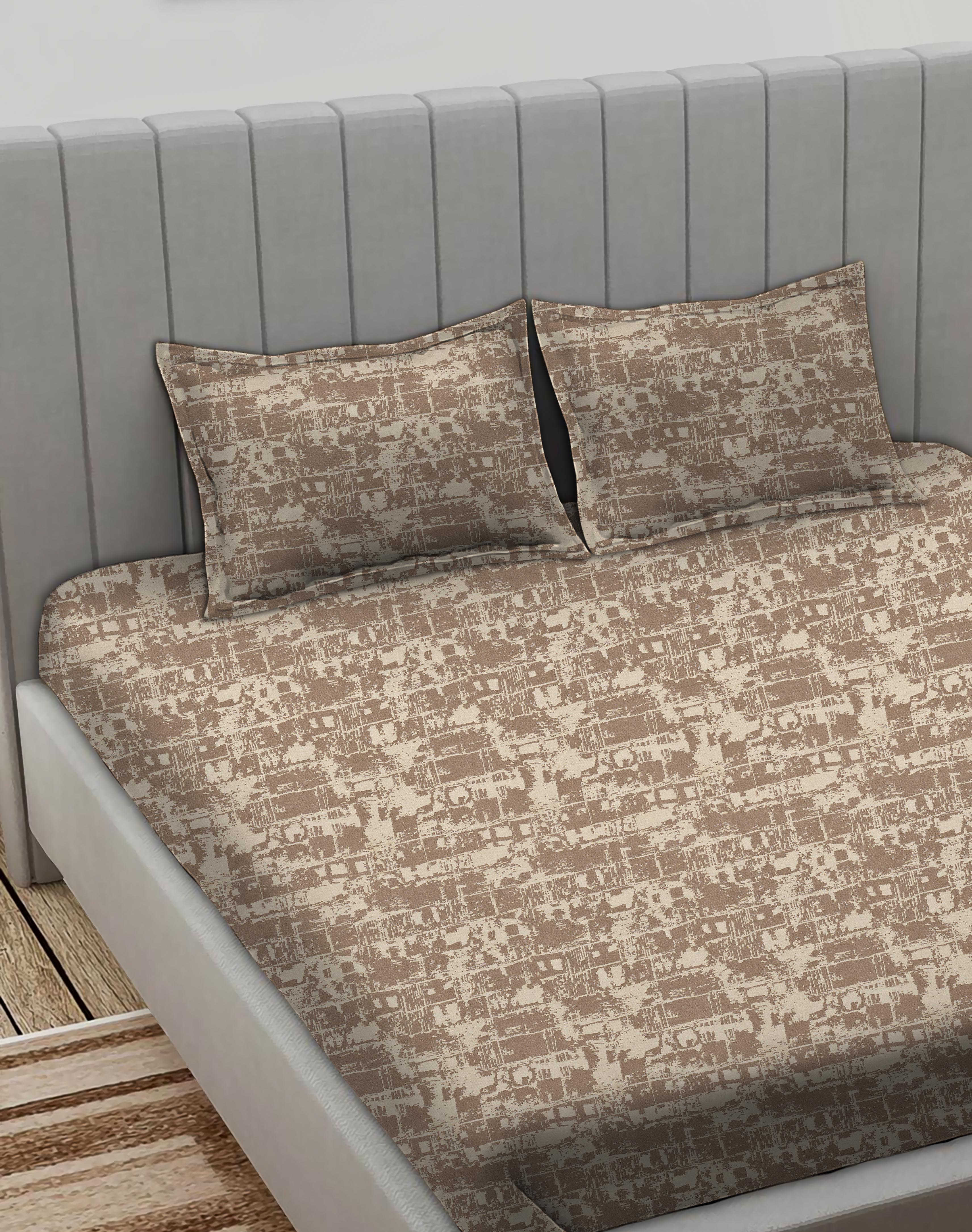 Leo Chiku Bedcover for Double Bed with 2 PillowCovers King Size (104" X 90")