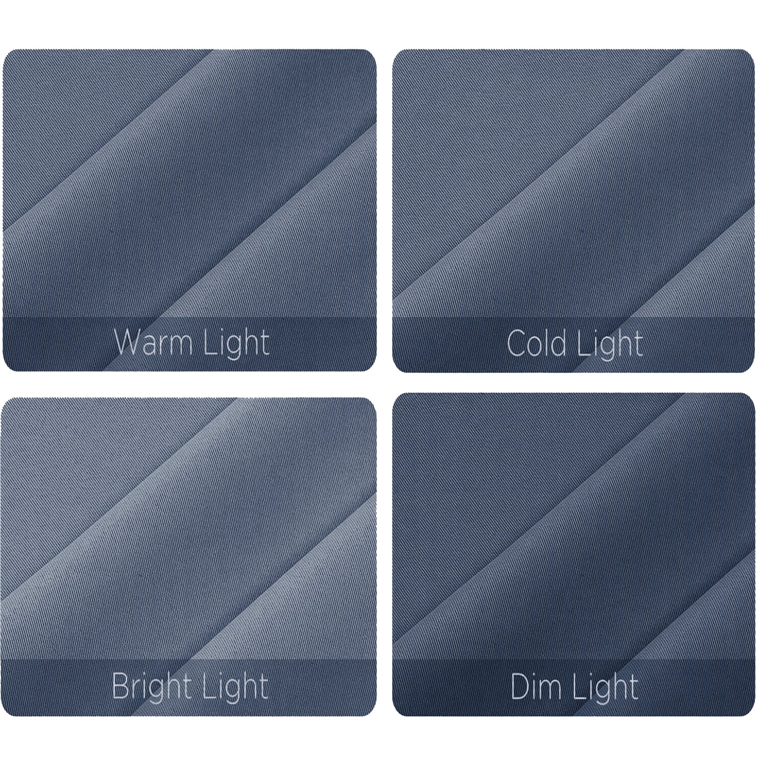 SUNBLOCK BLUE BLACKOUT CURTAIN