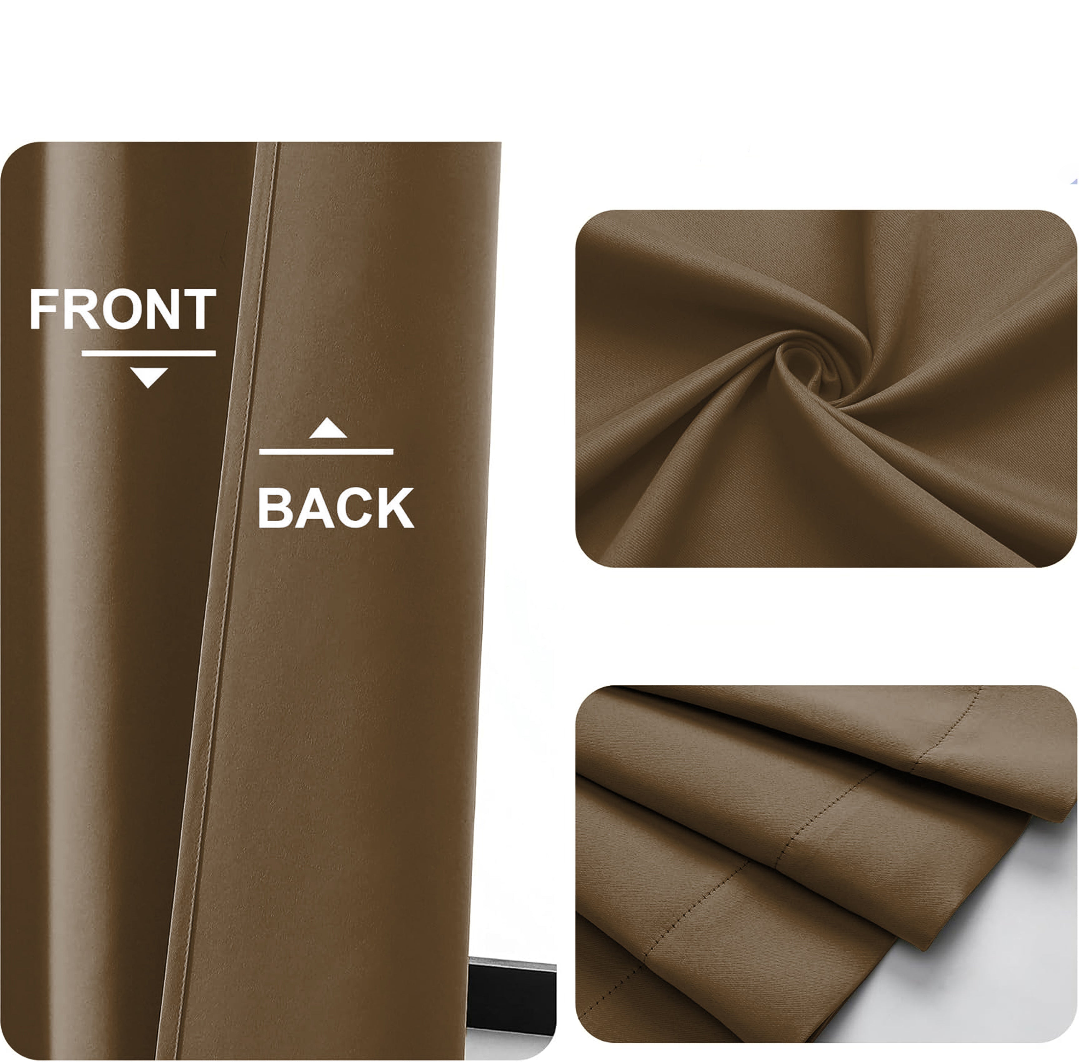 SUNBLOCK COFFEE BLACKOUT CURTAIN