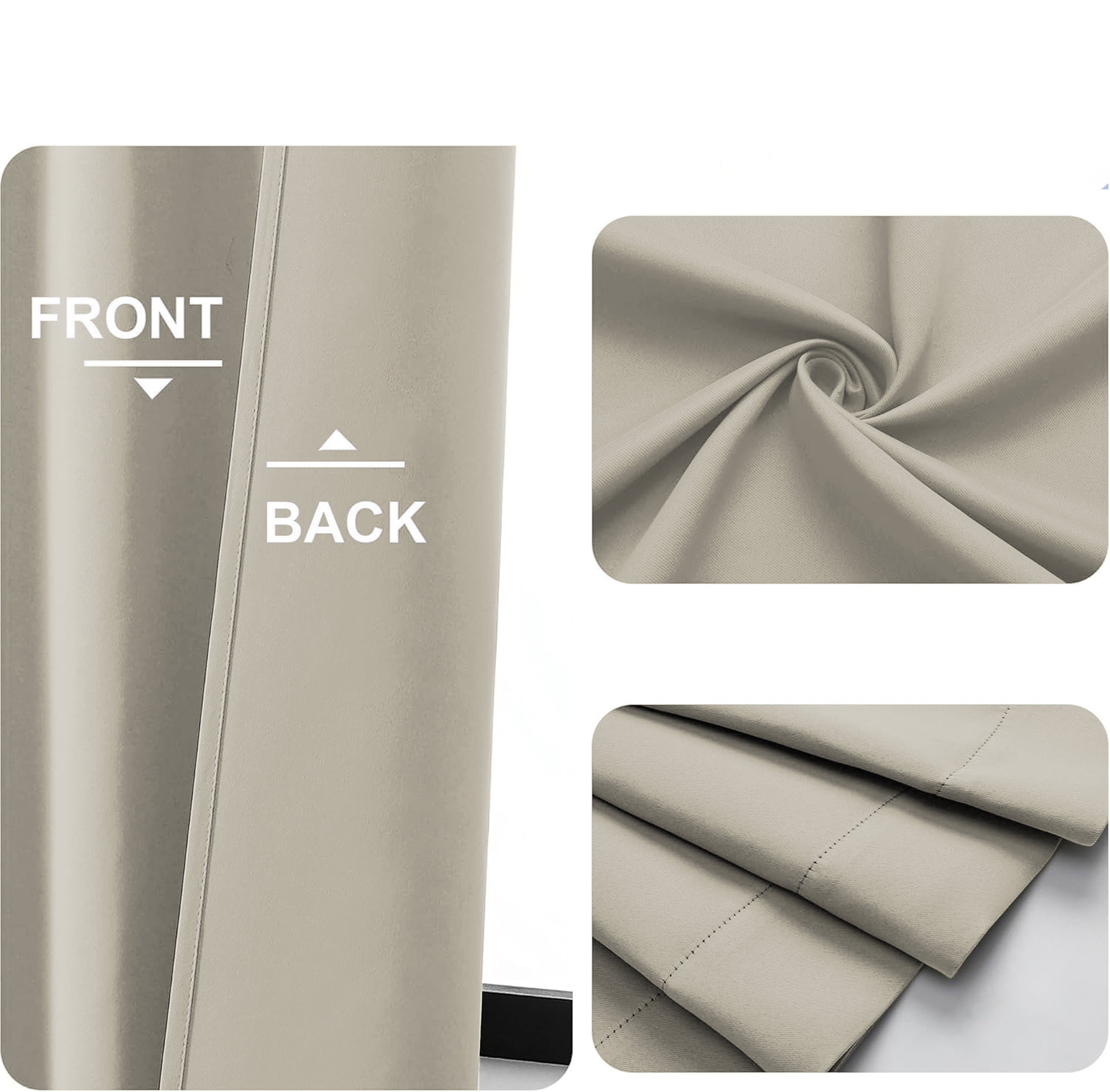 SUNBLOCK BEIGE BLACKOUT CURTAIN
