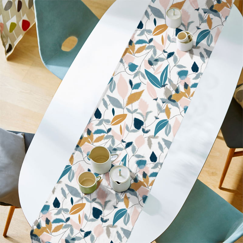 SPAR ORANGE MATTY DIGITAL PRINTED TABLE RUNNER