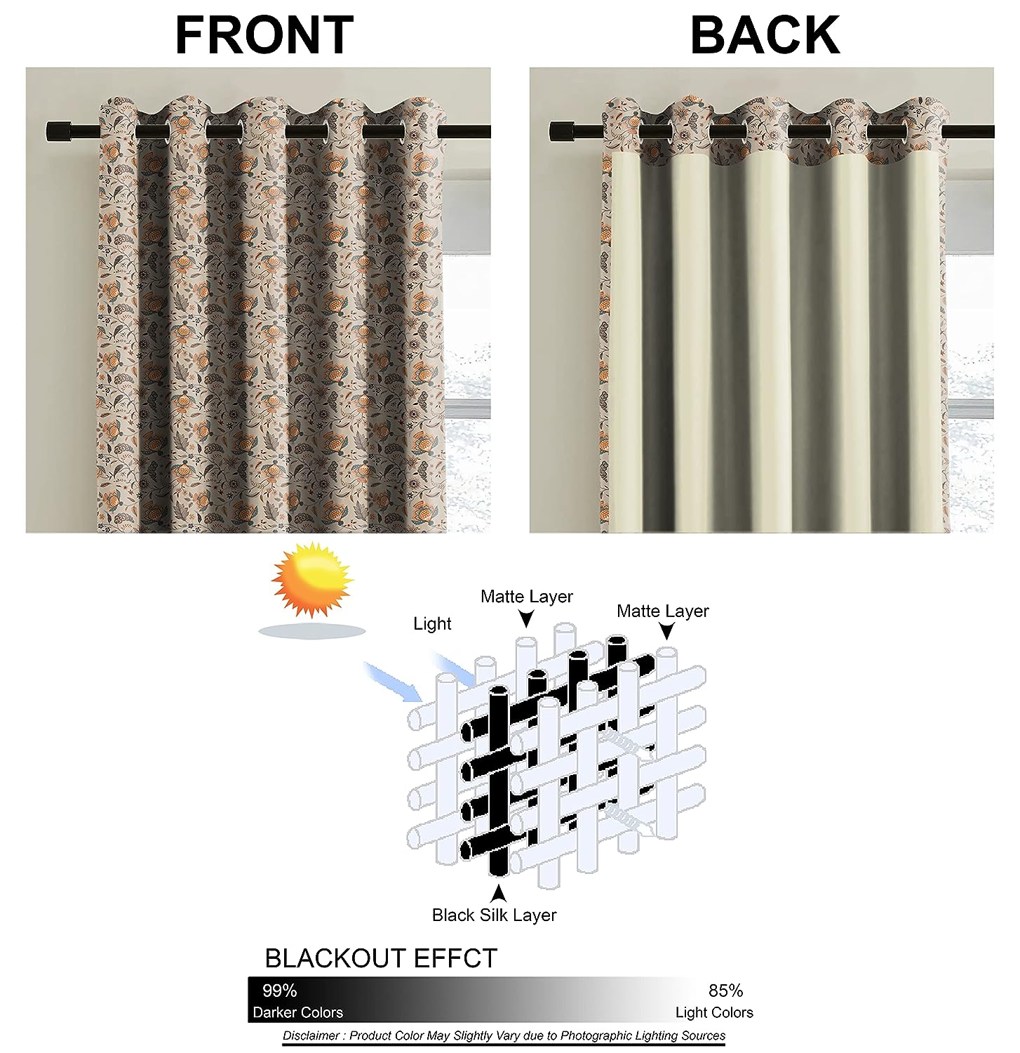 KASBAH BEIGE BLACKOUT CURTAIN