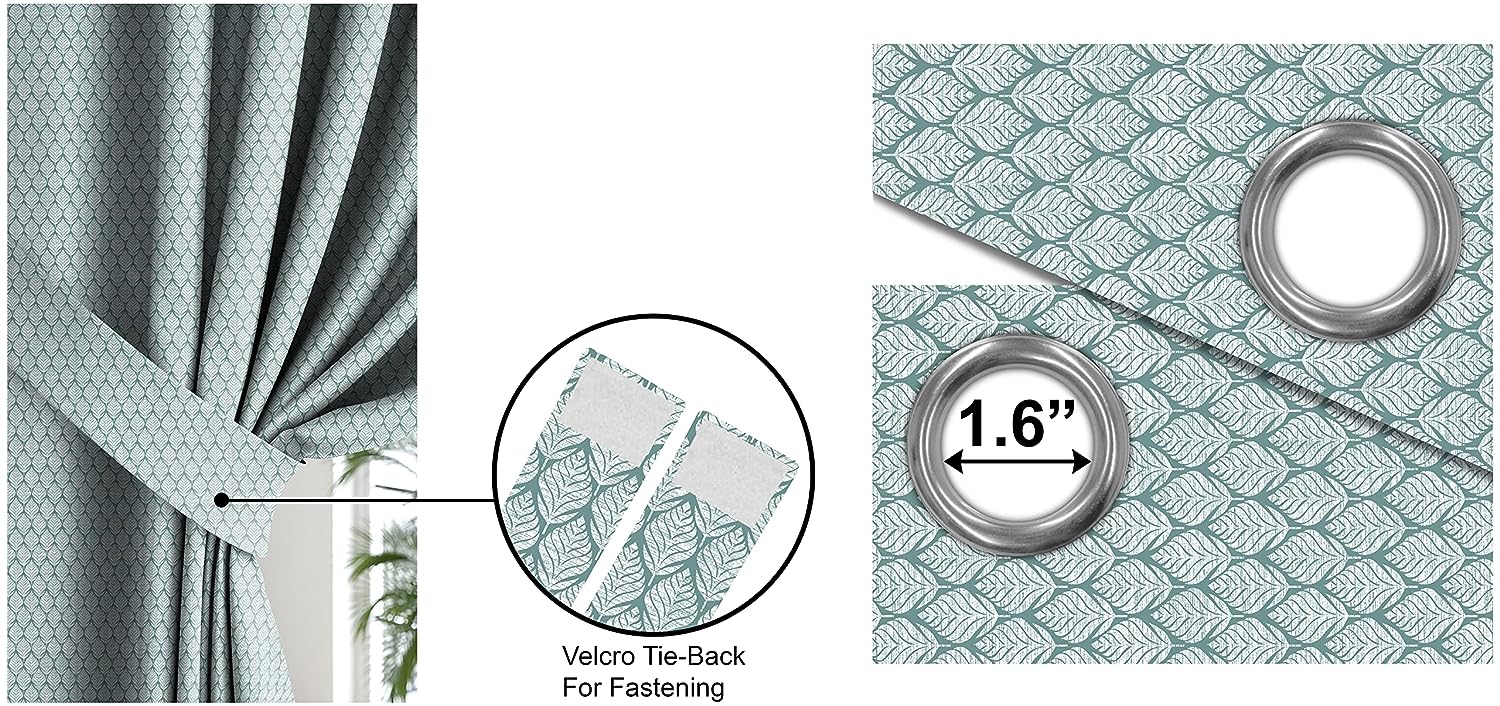 WILLOW DARK SEA GREEN BLACKOUT CURTAIN