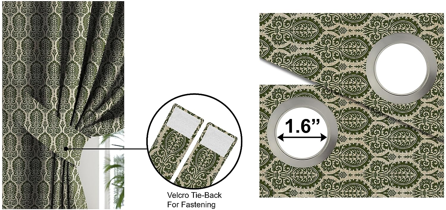 MANCHESTER ARMY GREEN BLACKOUT CURTAINS