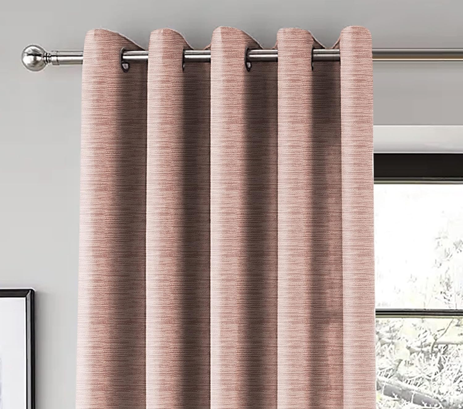 PETRA M-PINK PRINTED BLACKOUT CURTAIN