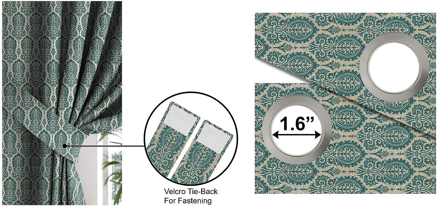 MANCHESTER TEAL BLACKOUT CURTAINS