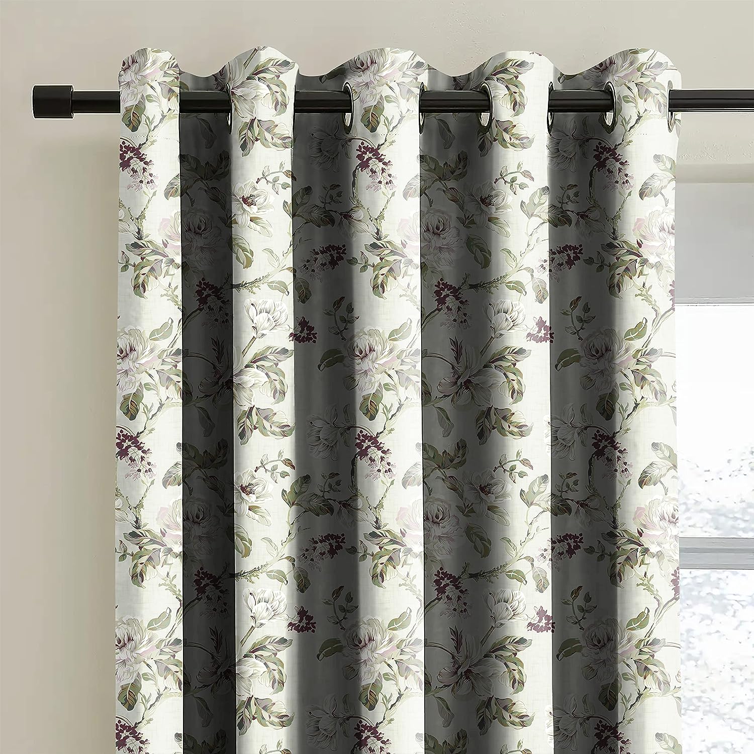 JORDAN BEIGE PURPL BLACKOUT CURTAINS