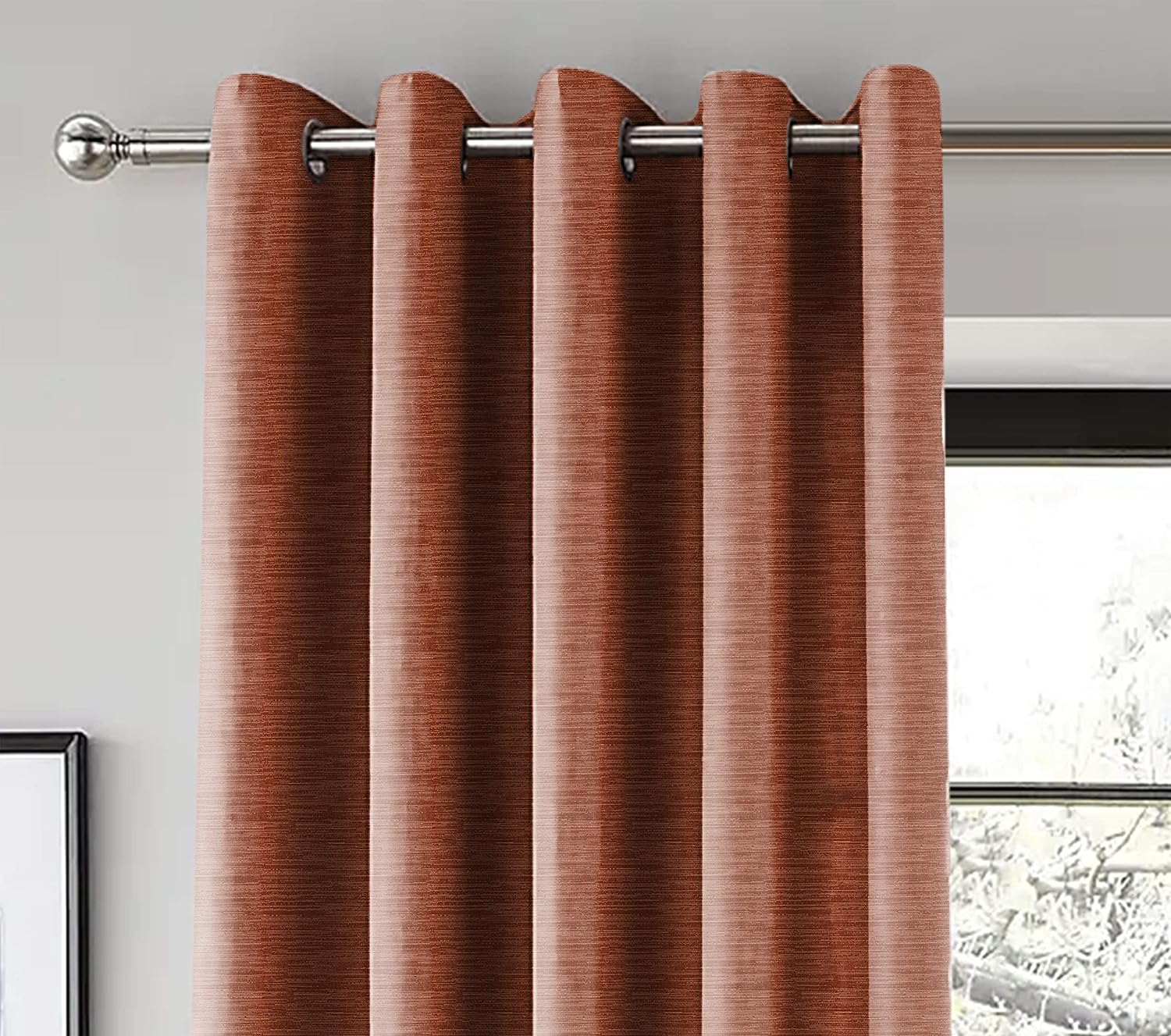 PETRA CLAY PRINTED BLACKOUT CURTAIN