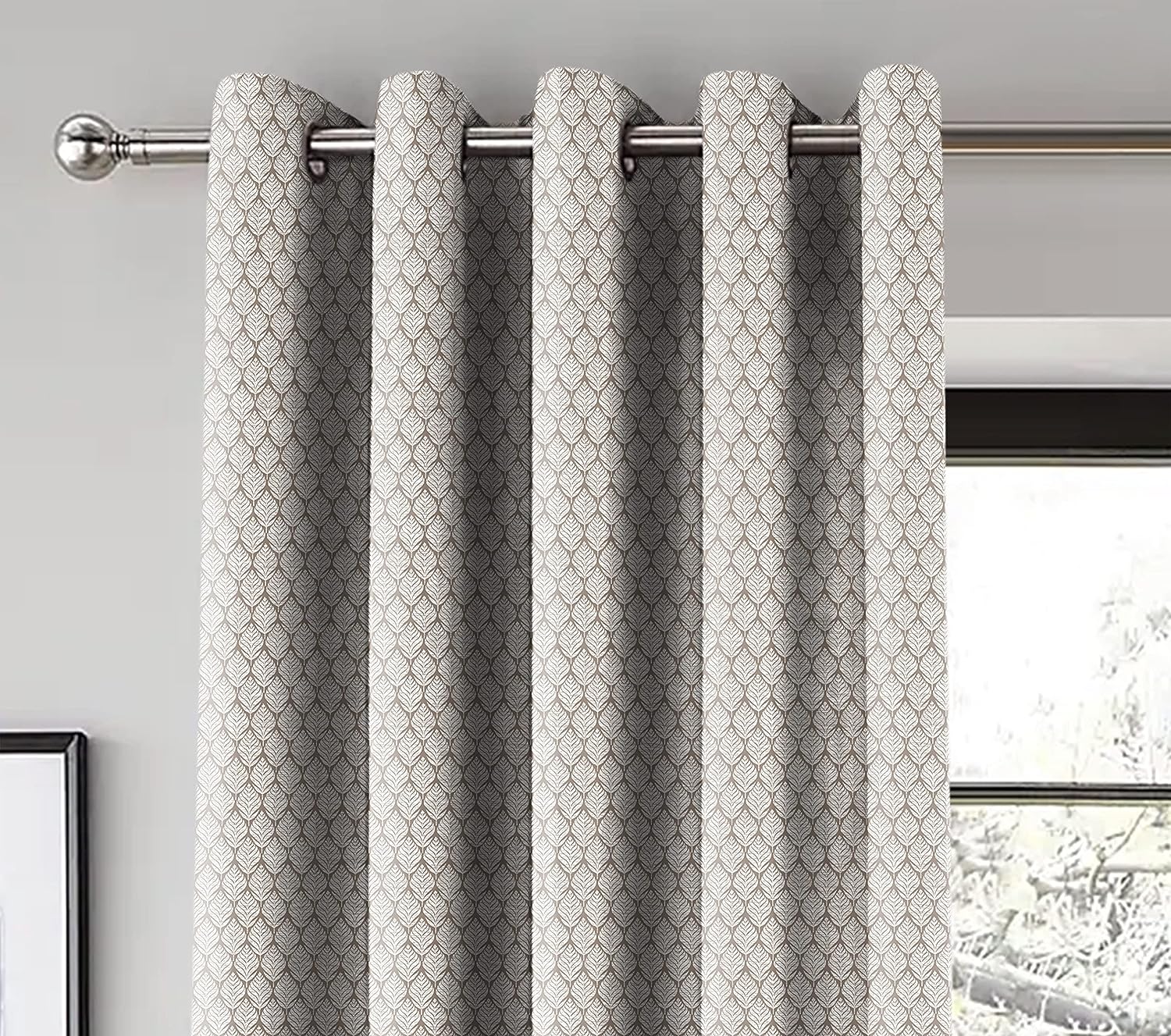 WILLOW L-BROWN BLACKOUT CURTAIN