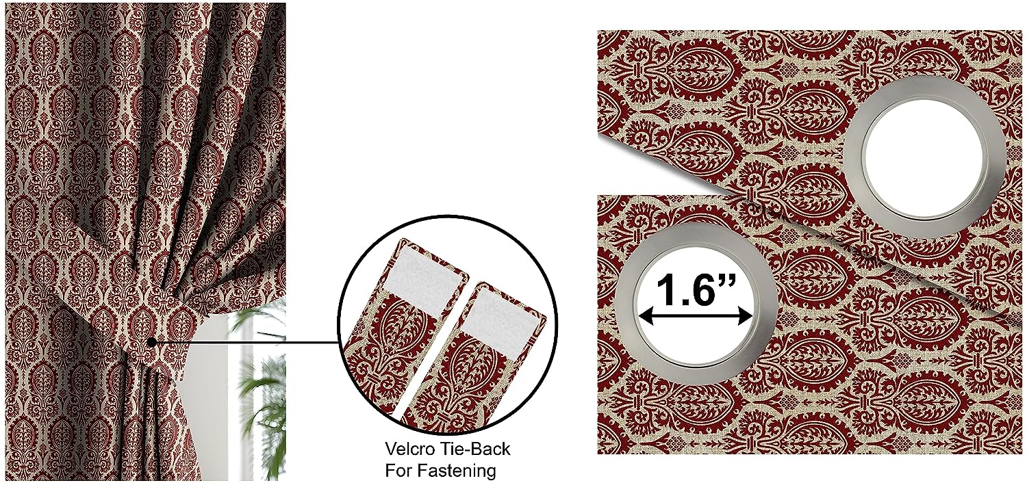 MANCHESTER MAROON BLACKOUT CURTAINS