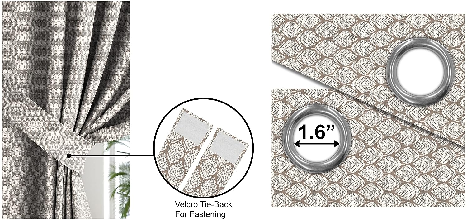 WILLOW L-BROWN BLACKOUT CURTAIN