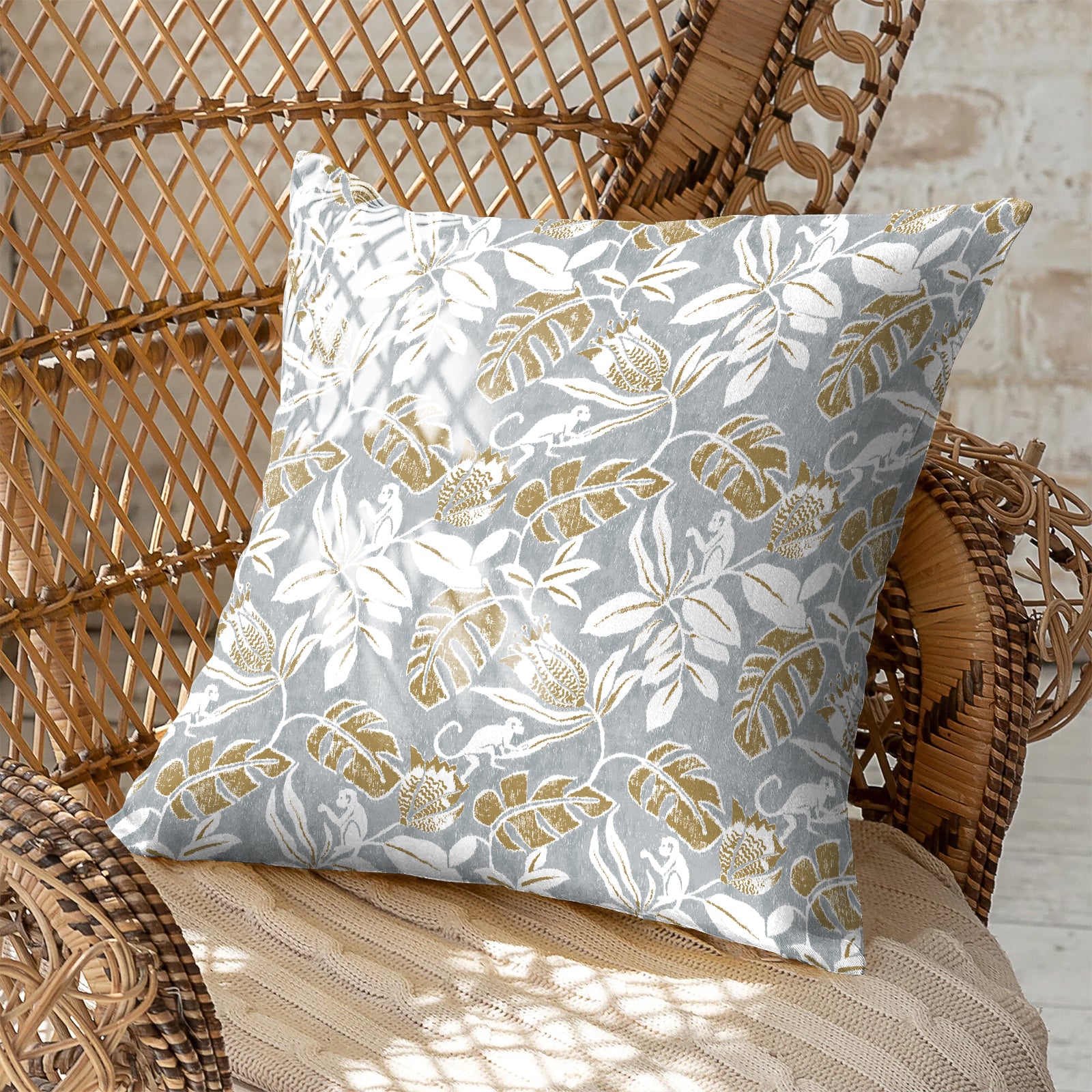 SAVANNA ALUMINIUM DIGITAL PRINTED CUSHION COVER (Pack of 2)