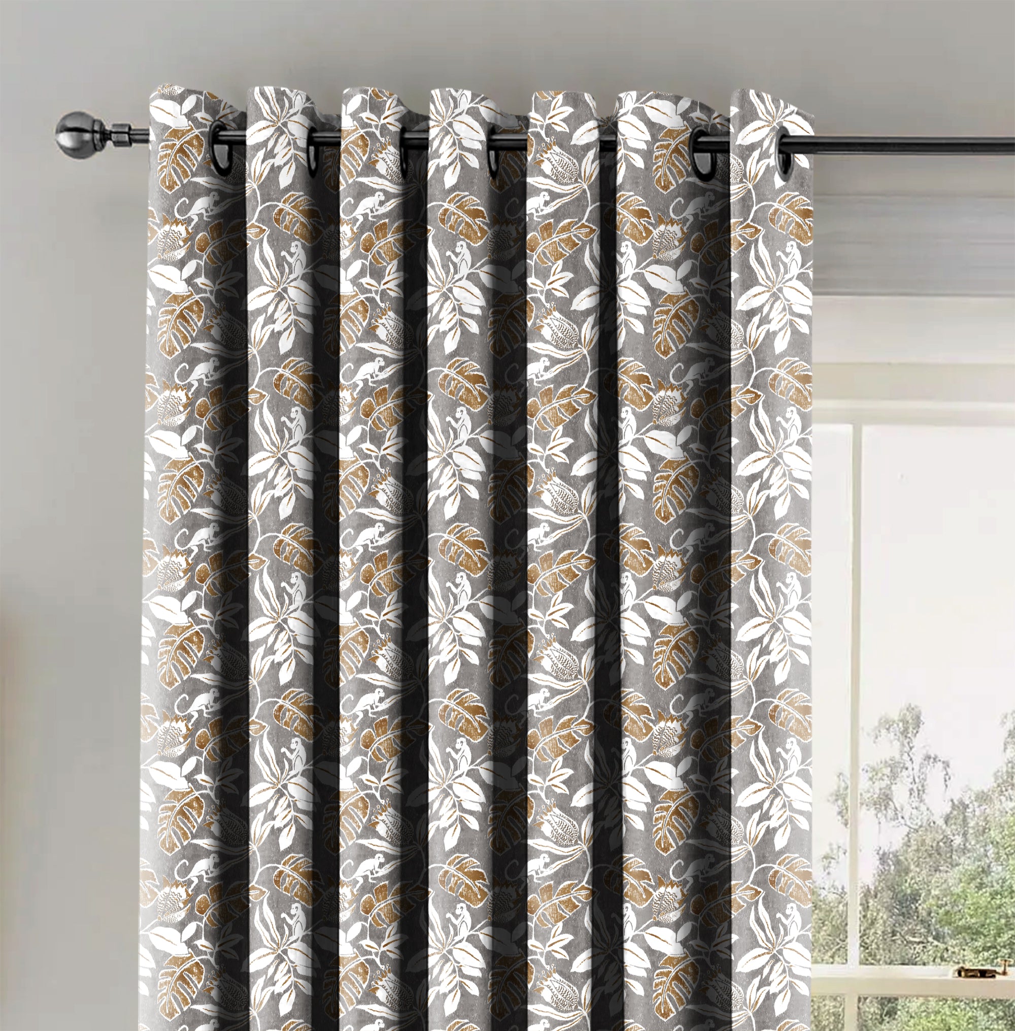 SAVANNA ANTHRACITE BLACKOUT CURTAIN