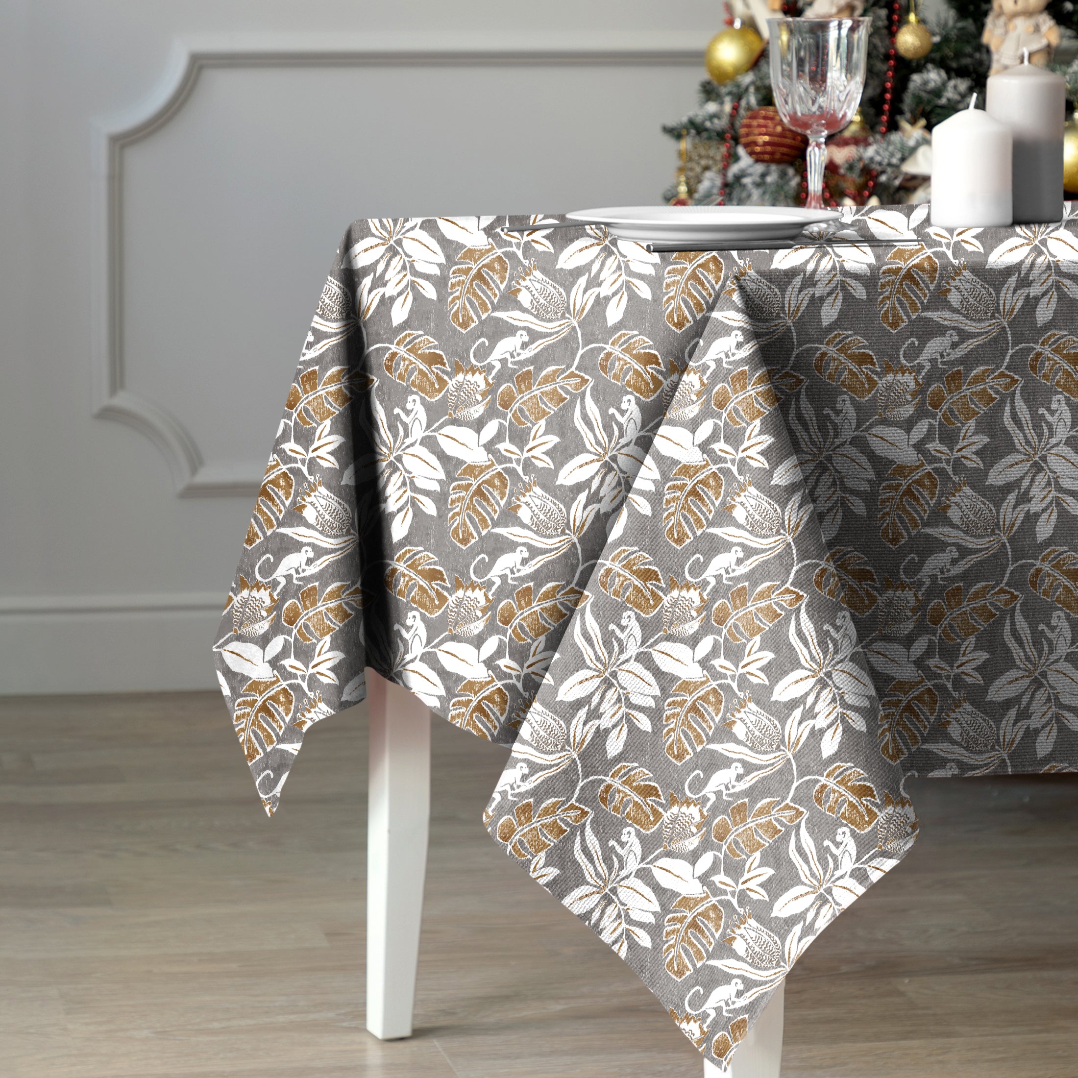 SAVANNA ANTHRACITE TABLE CLOTH