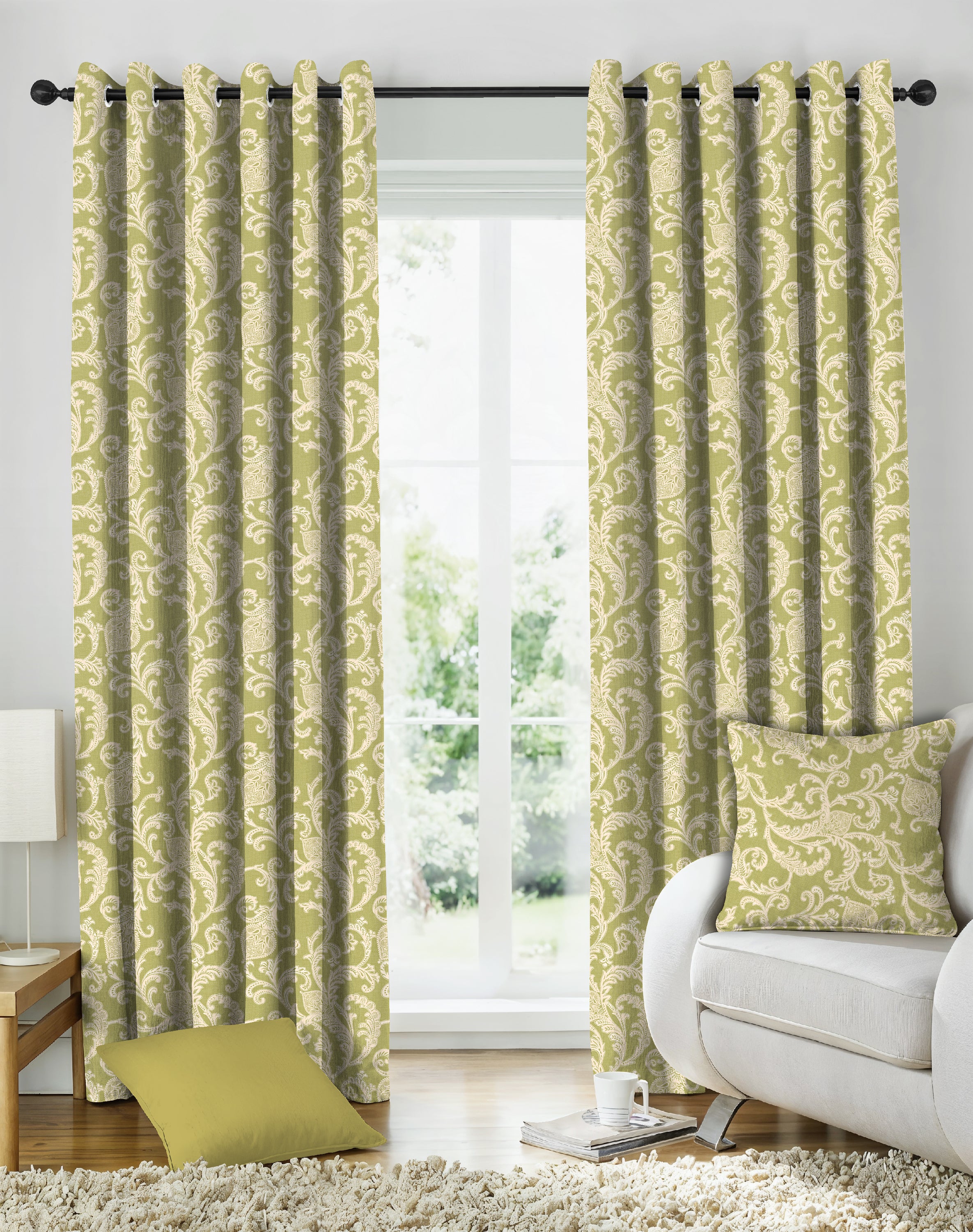 KELVIN AVOCADO DIGITAL PRINTED BLACKOUT CURTAINS