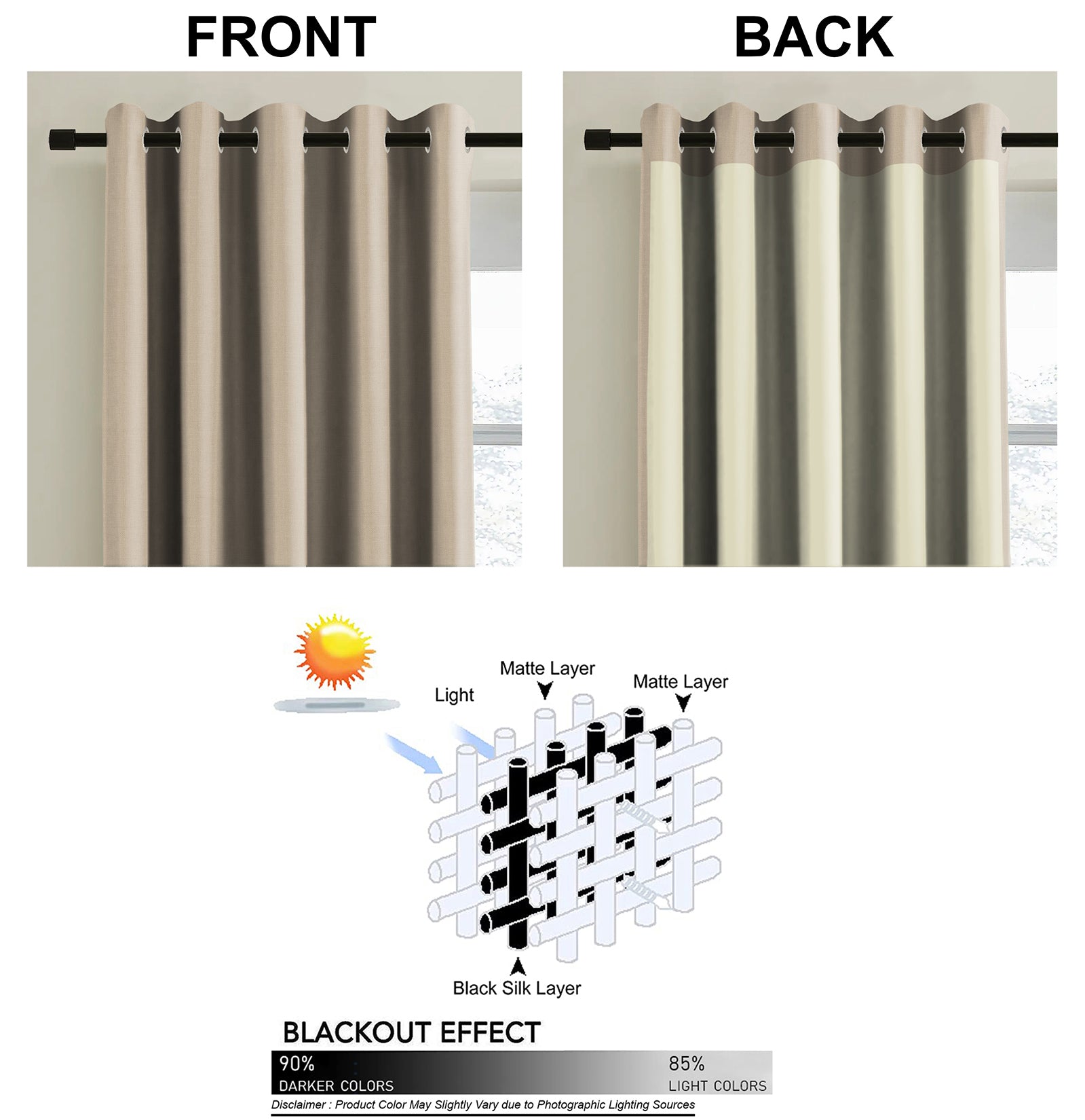 KASBAH-06 BEIGE BLACKOUT CURTAINS