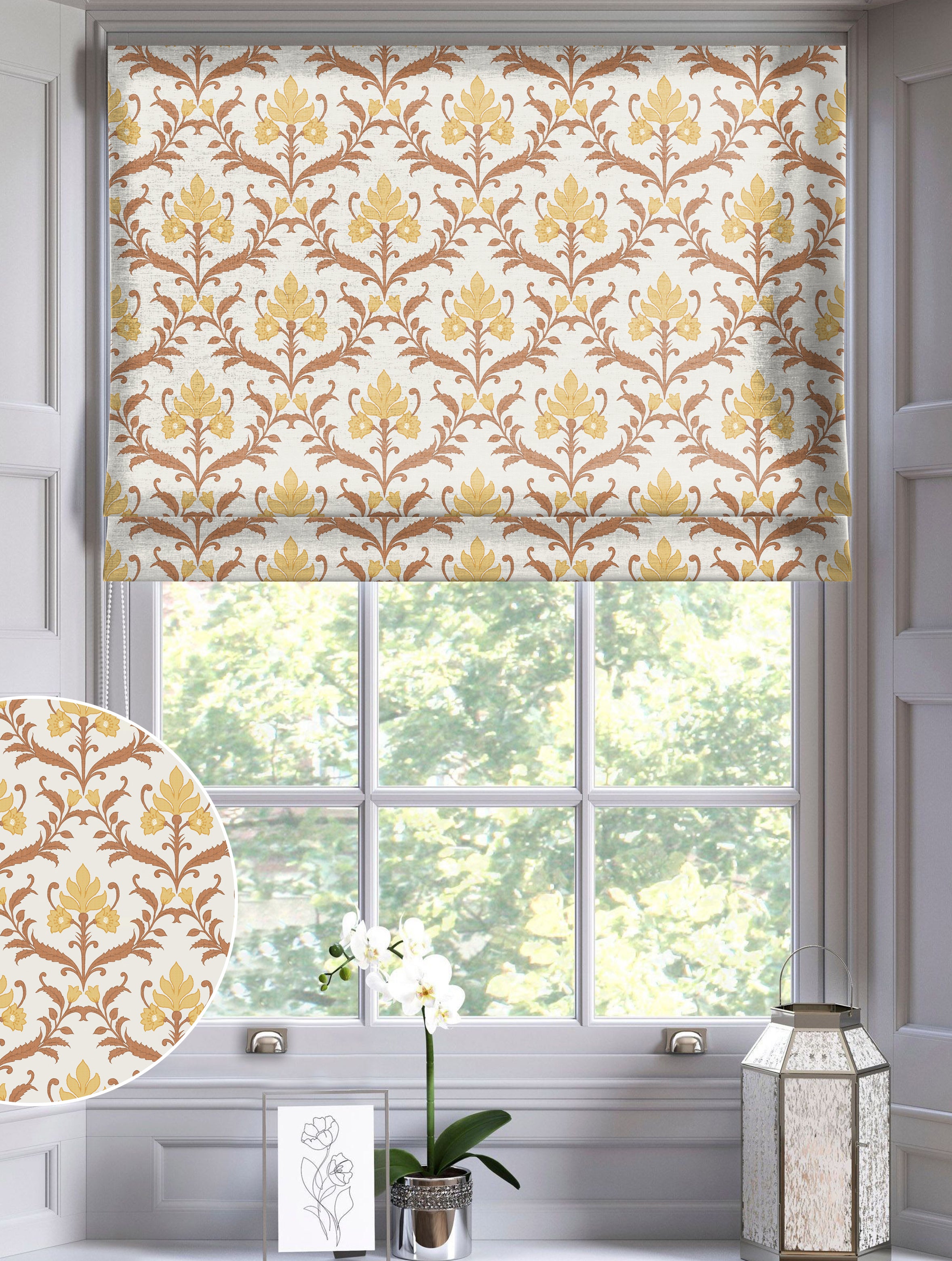 ZODIAC APACHE READY MADE ROMAN BLIND