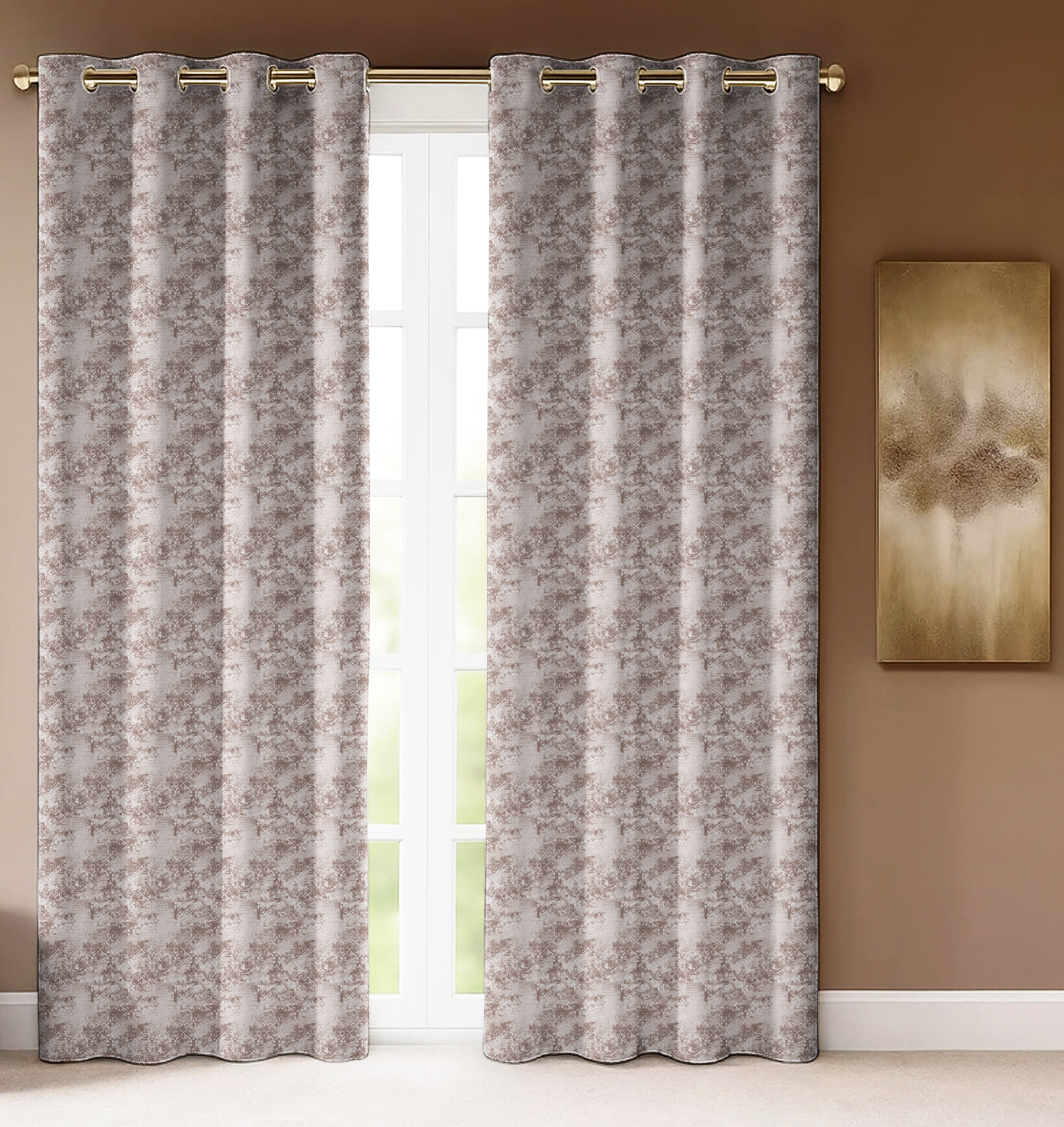 FOLK STONE PRINTED DIMOUT CURTAIN