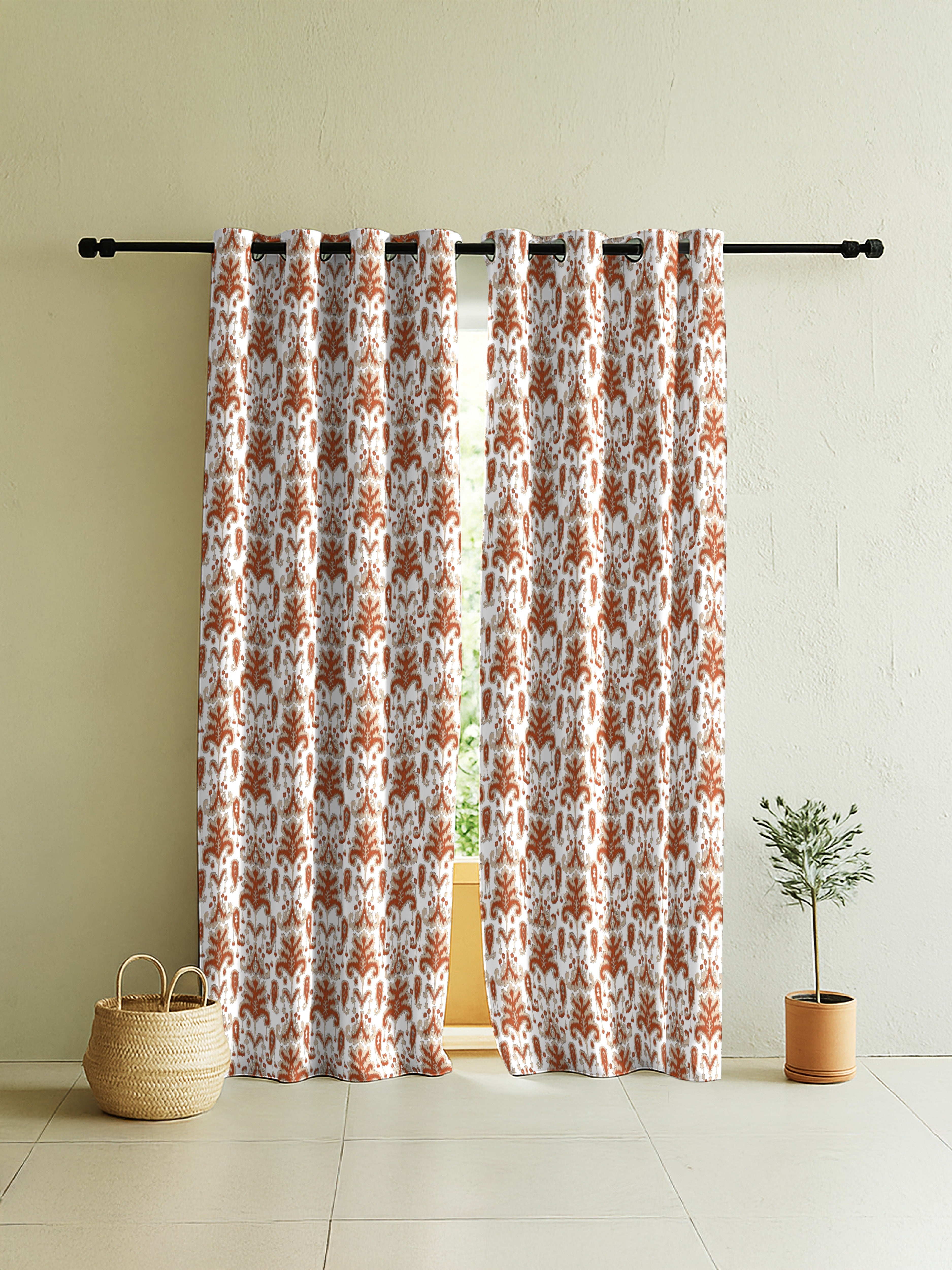 DIABIO MATTY CLAY PRINTED ROOM DARKENER CURTAIN