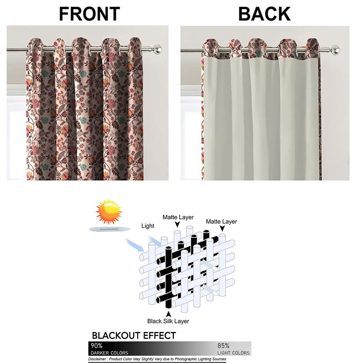 AZURE RED BLACKOUT CURTAINS