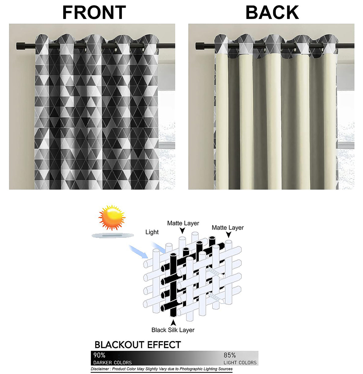 FELIX GREY BLACKOUT CURTAIN