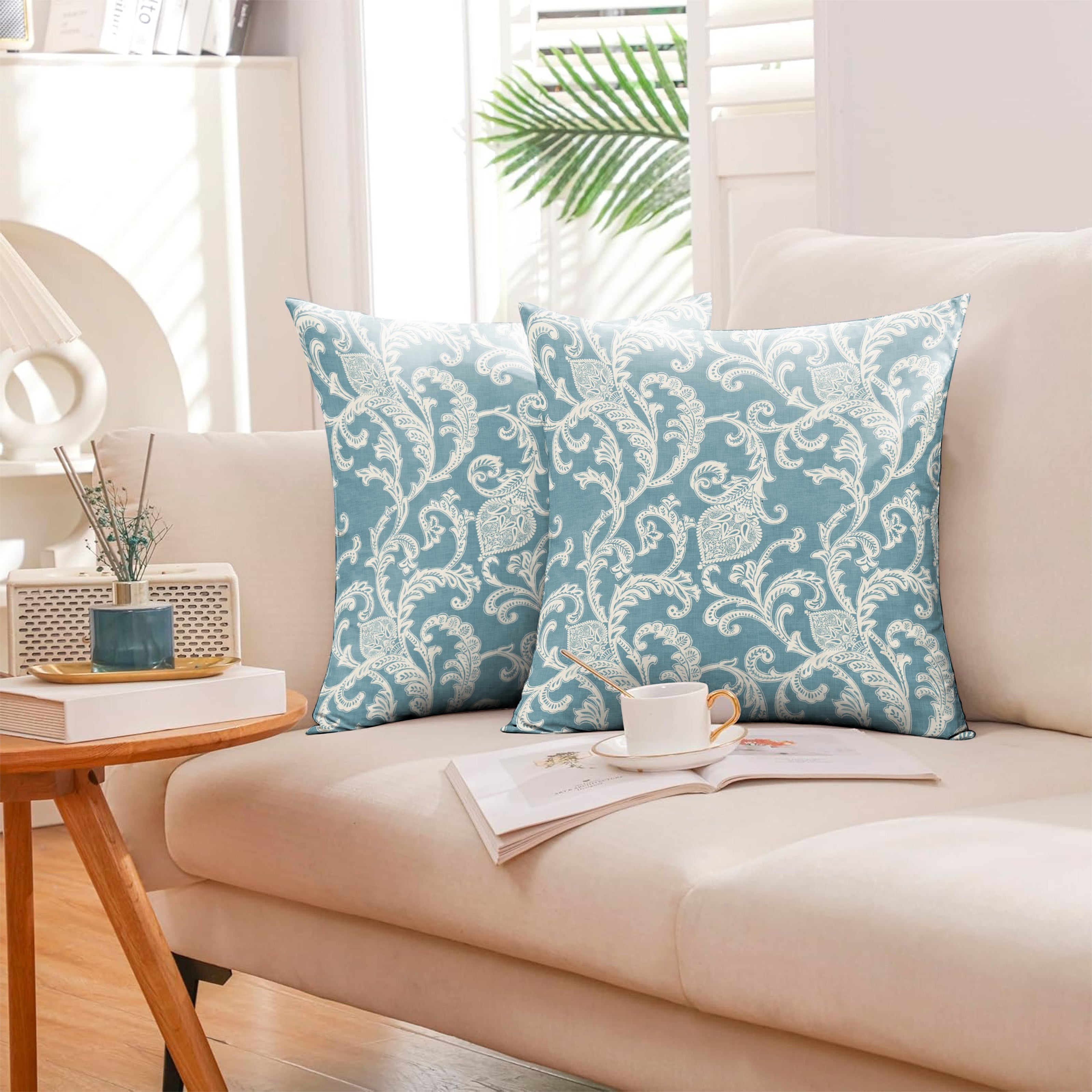 KOCHIN TEAL CUSHION COVER (Pack of 2)