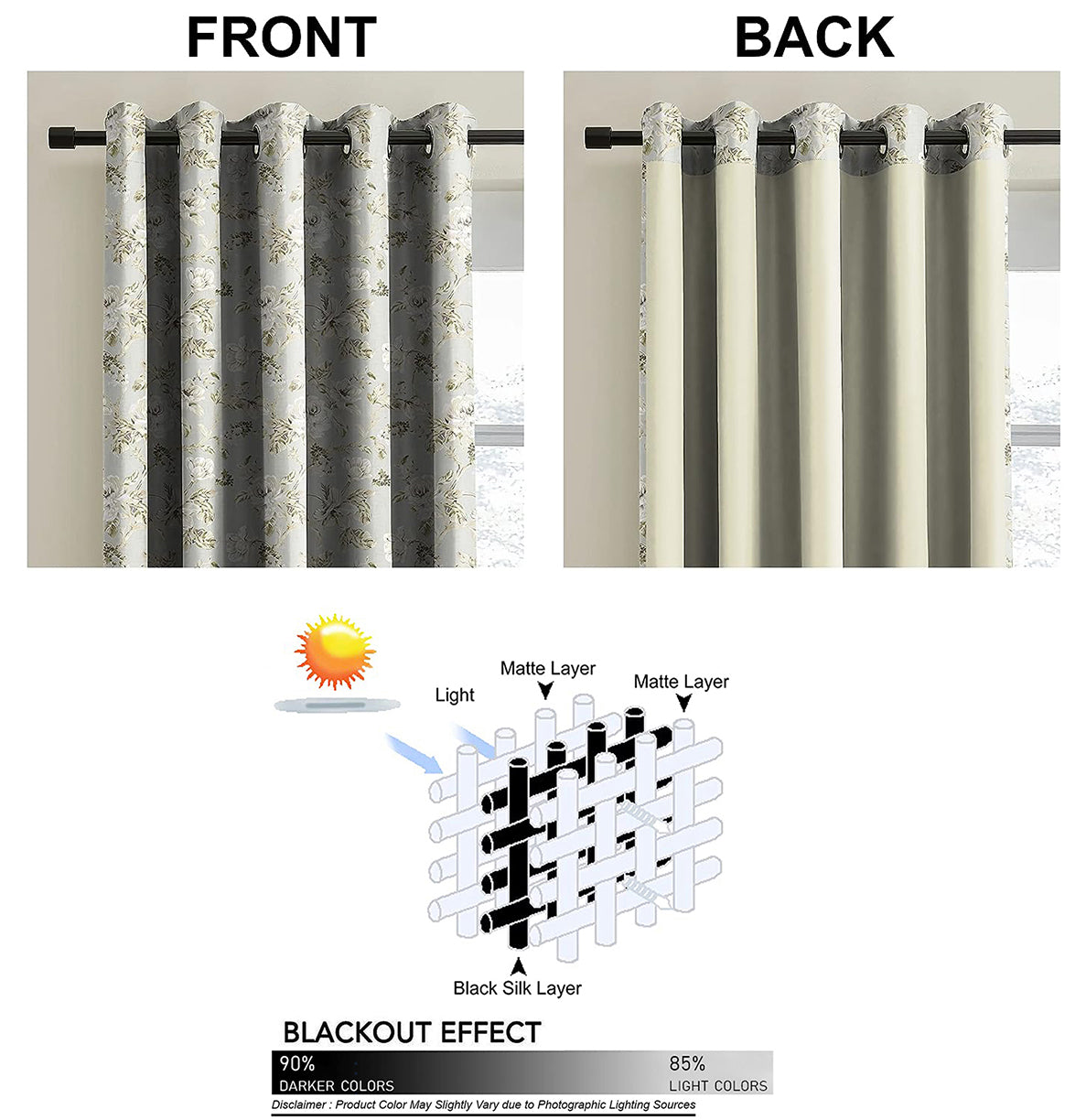 JORDAN GREY BLACKOUT CURTAINS