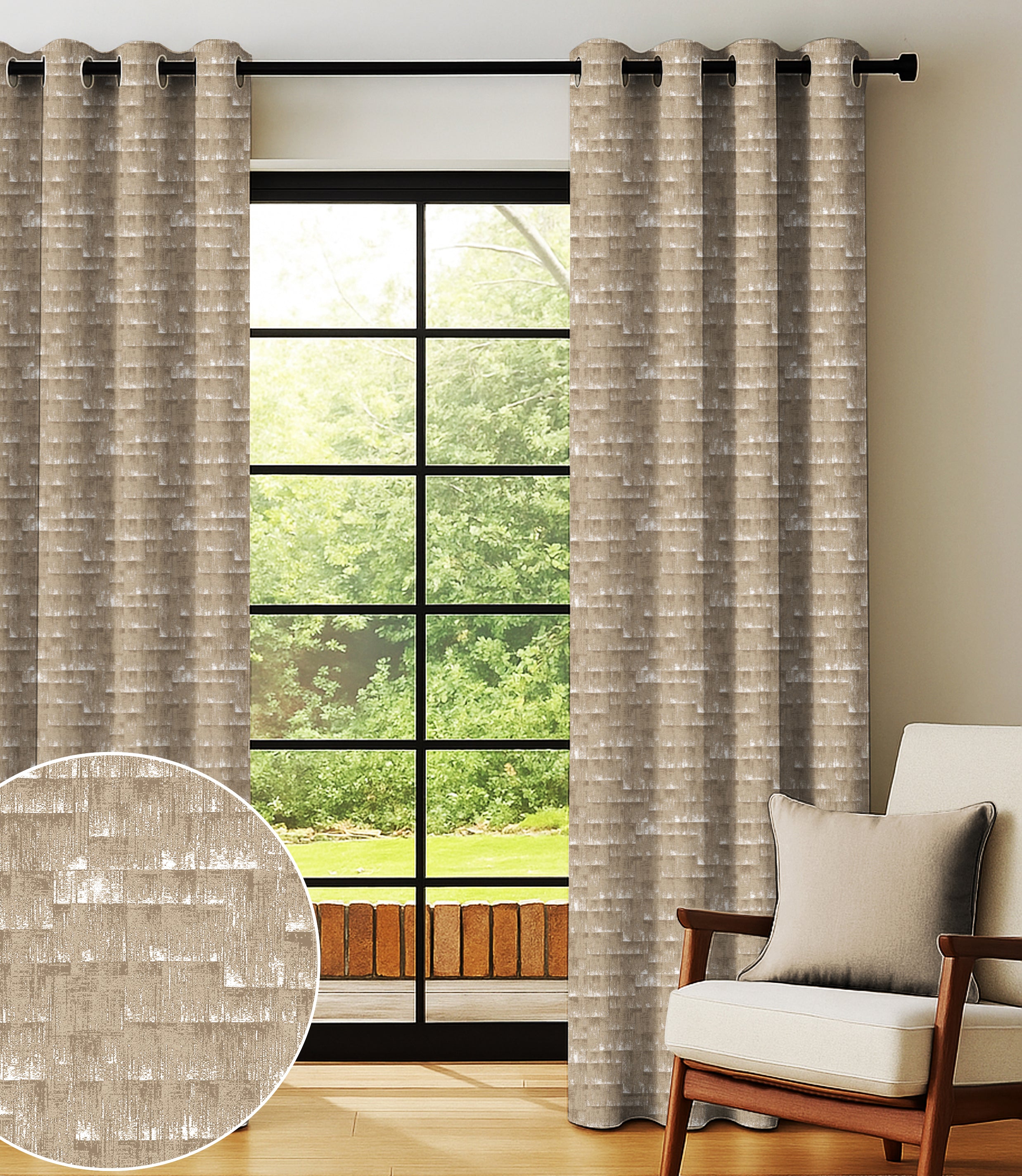 MALAGA CHIKU PRINTED BLACKOUT CURTAINS