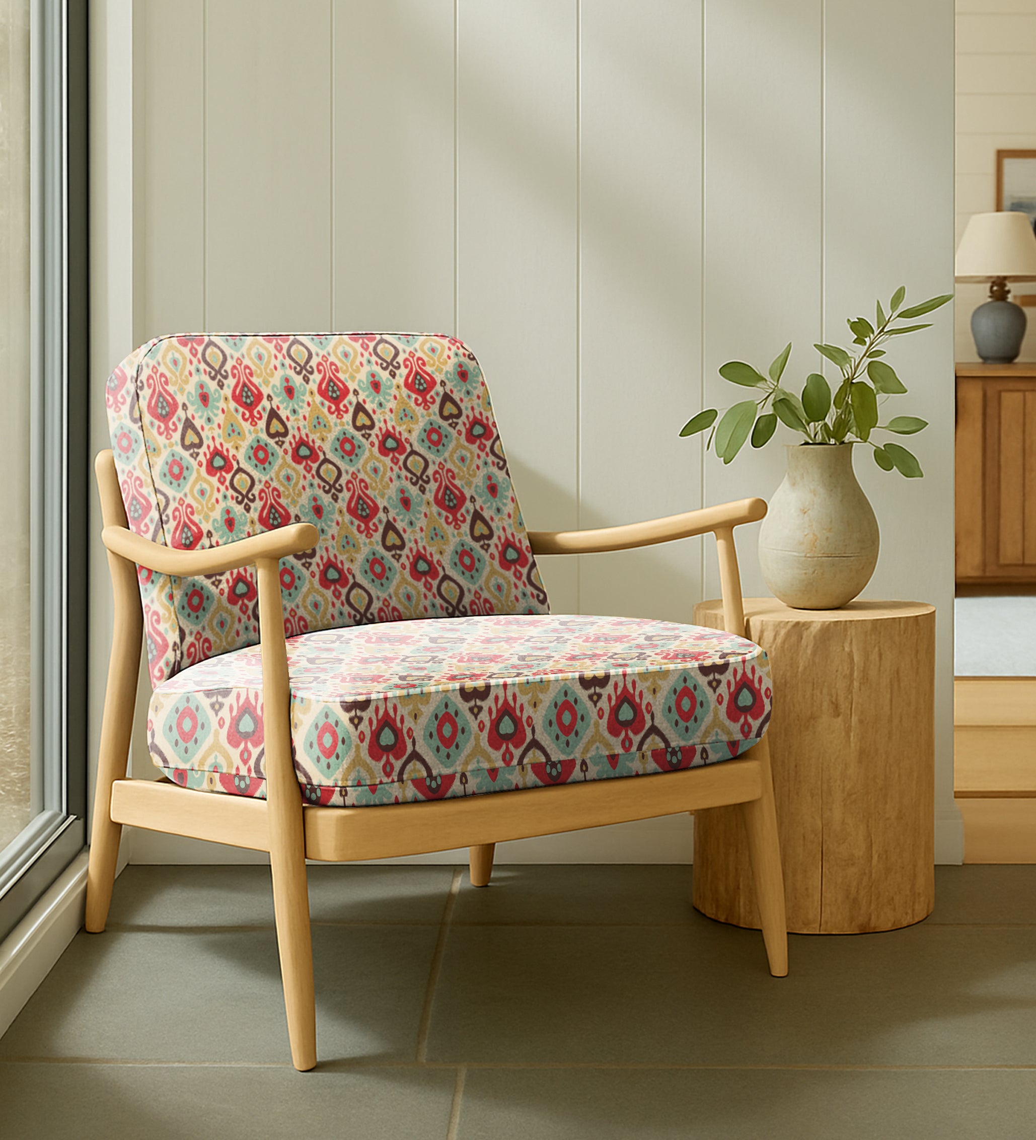 HAYDEN RED UPHOLSTERY FABRIC