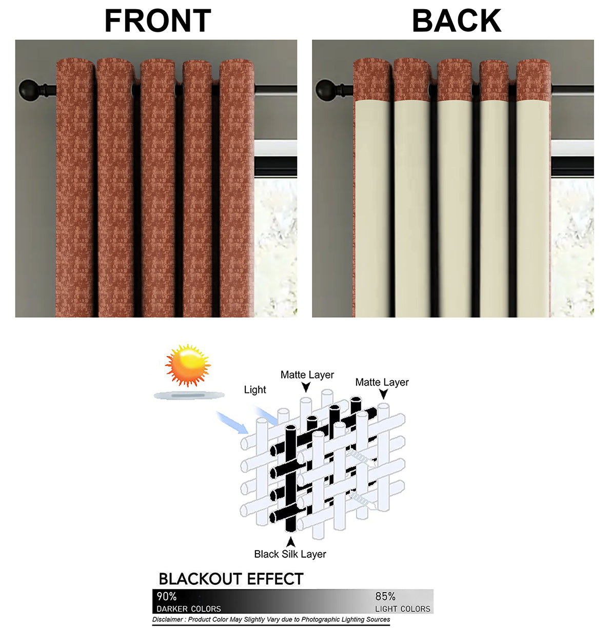 Venice Clay Blackout Curtains