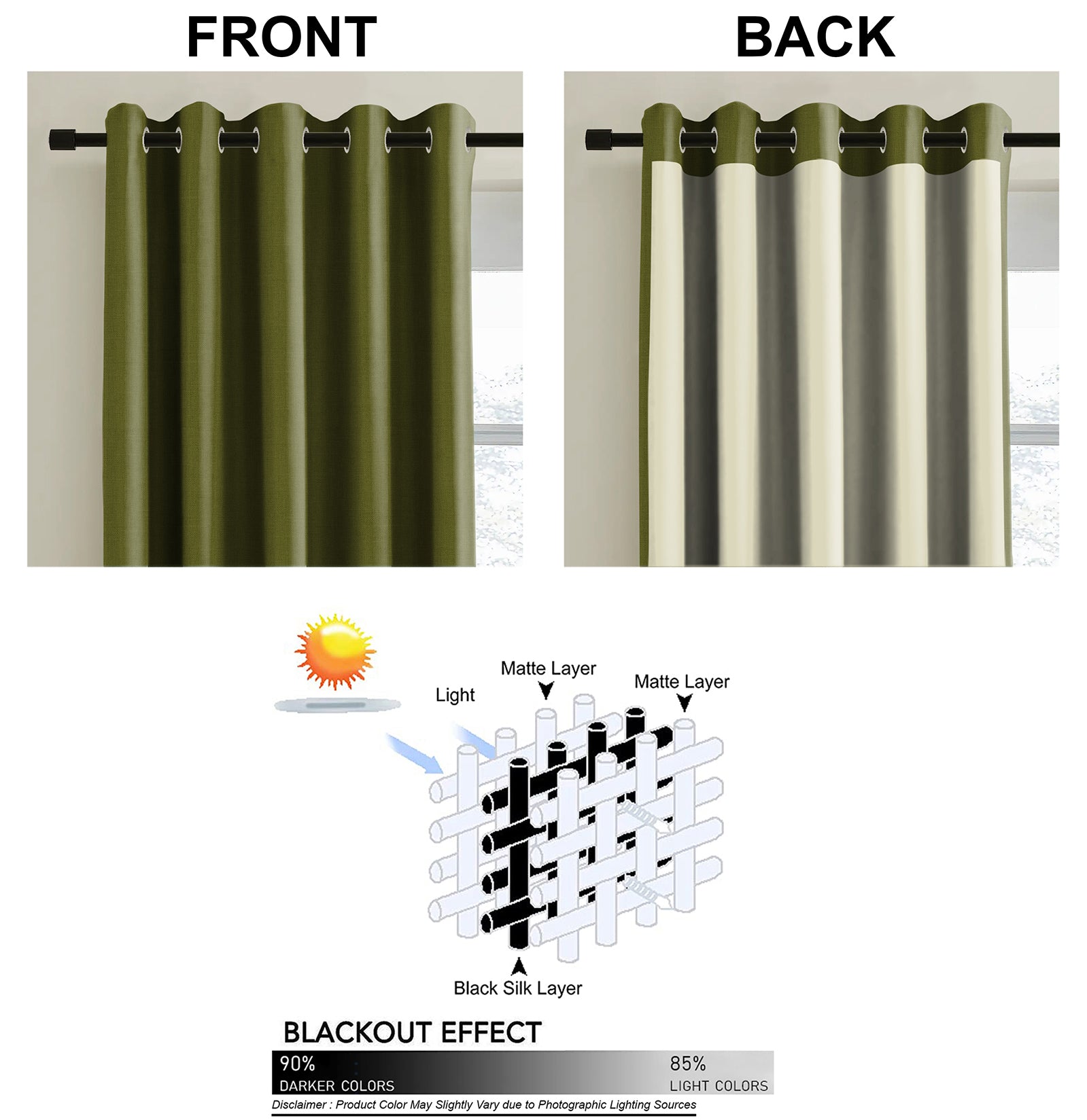 KASBAH-06 GREEN BLACKOUT CURTAINS