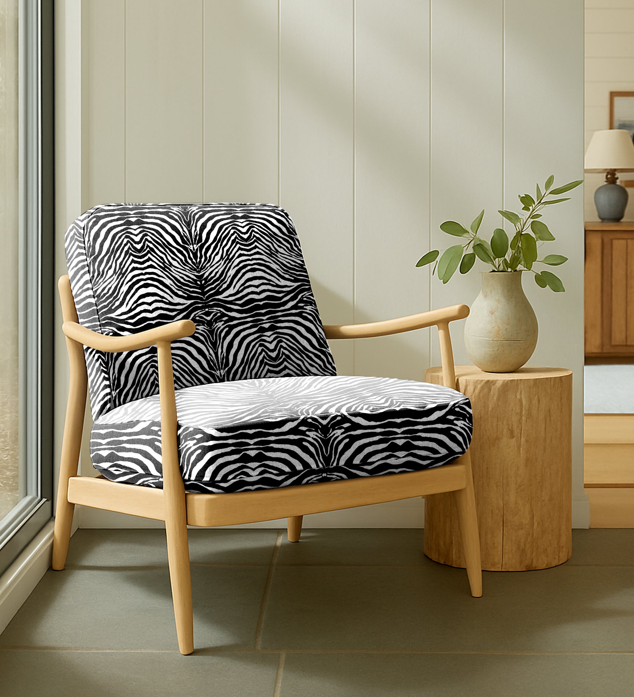 ZEBRA UPHOLSTERY FABRIC