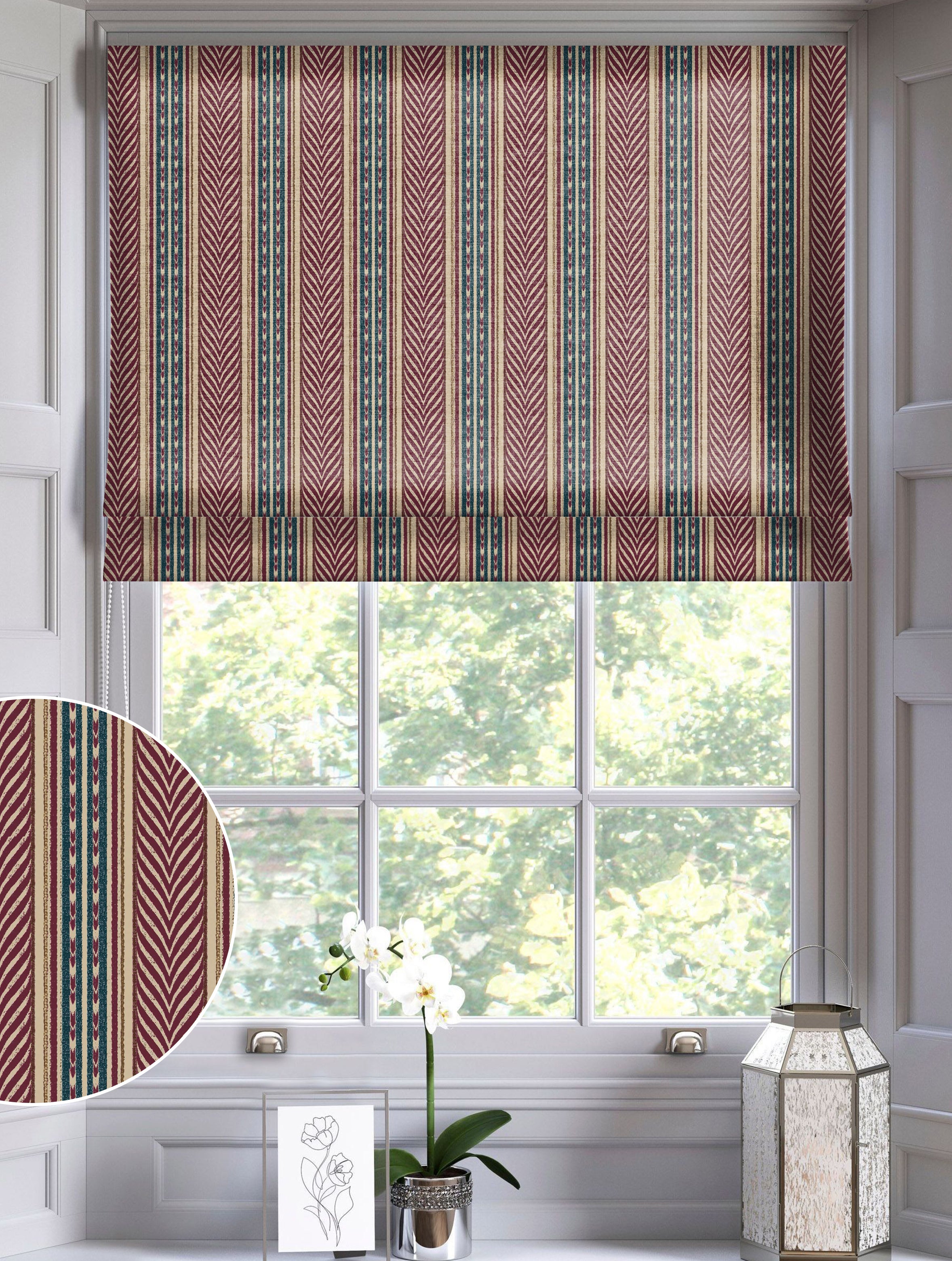 HAILEY RUST READY MADE ROMAN BLIND