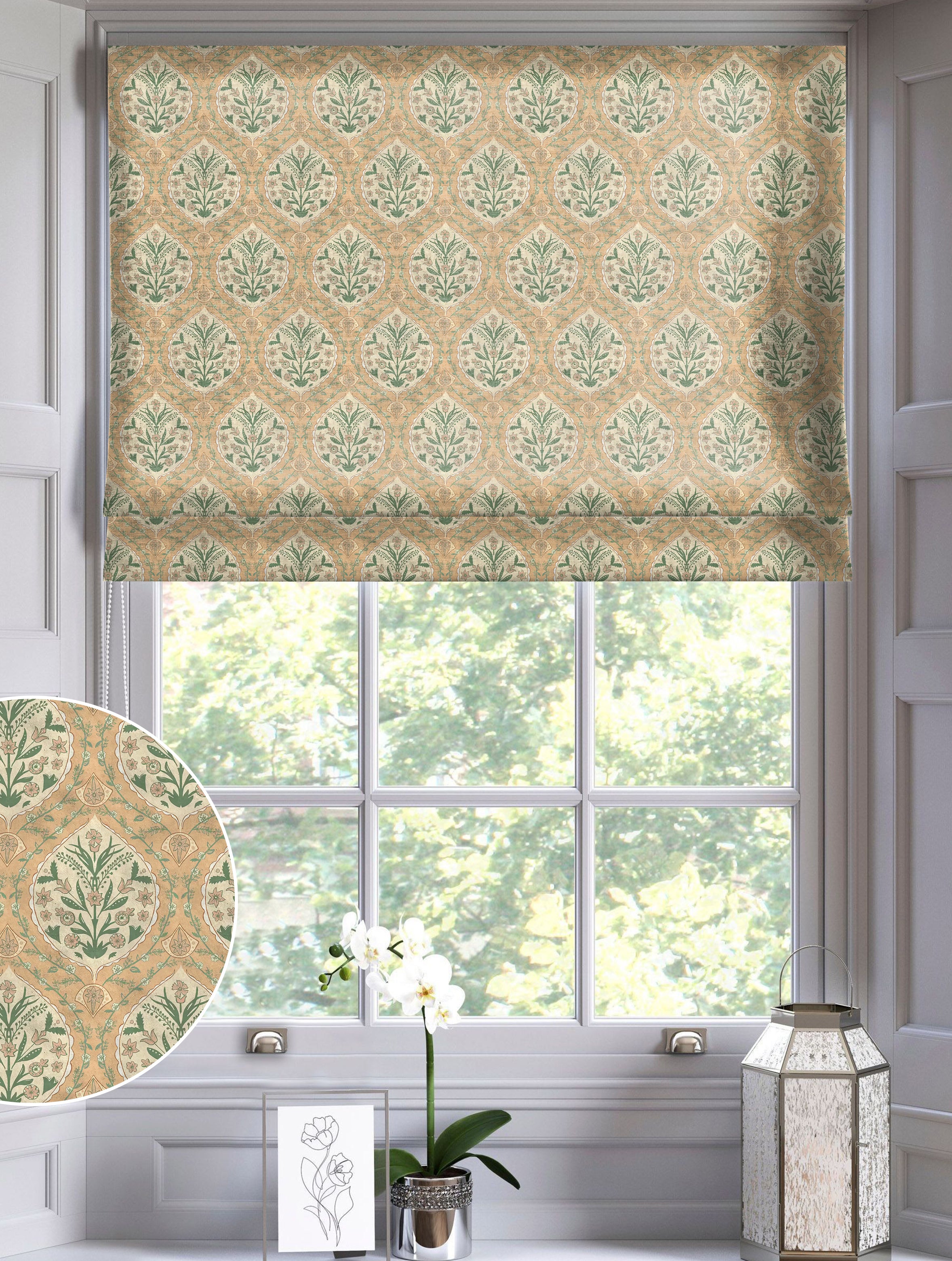 SOMERLEY YELLOW READY MADE ROMAN BLIND