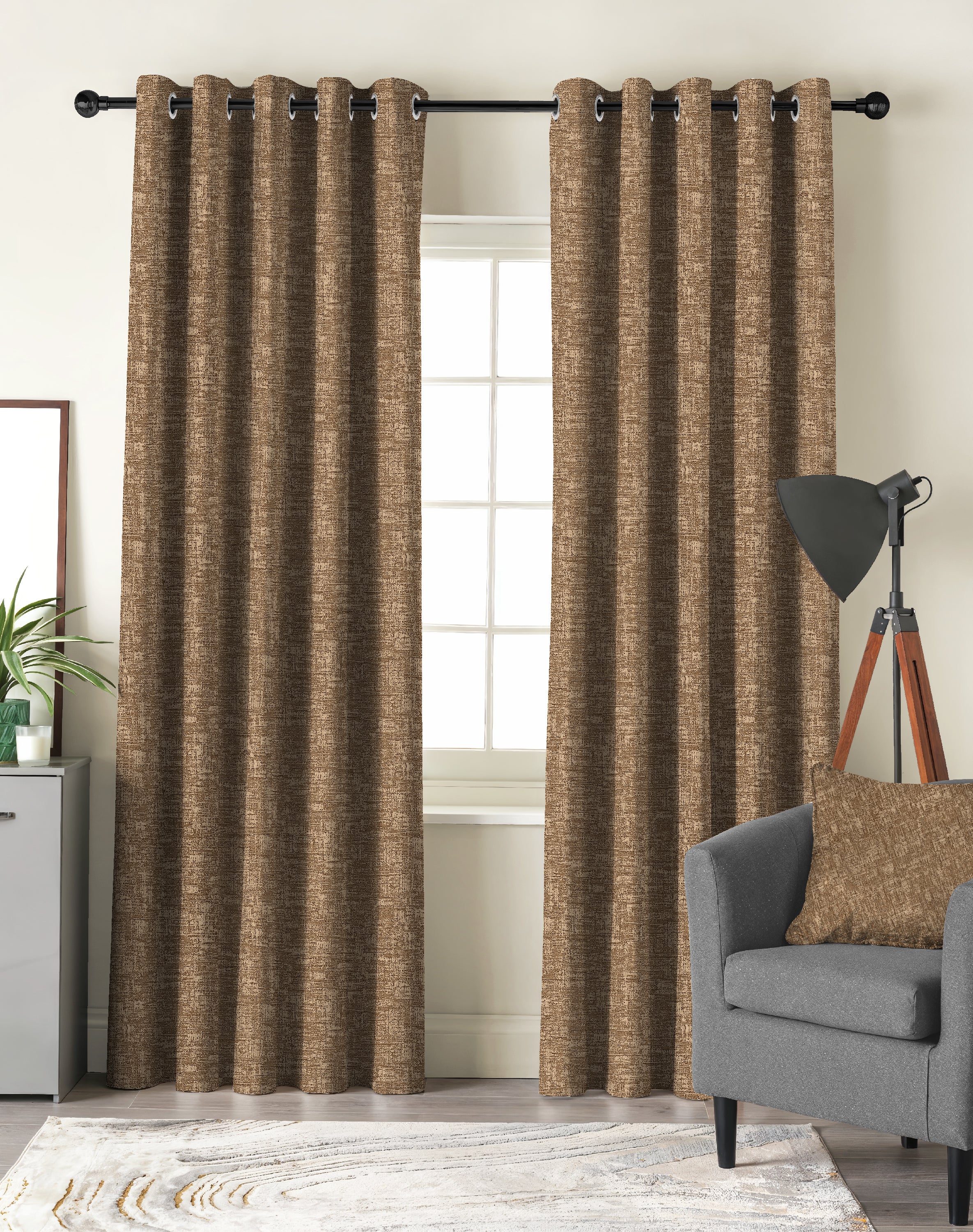 LIVA COFFEE DIGITAL PRINTED BLACKOUT CURTAINS