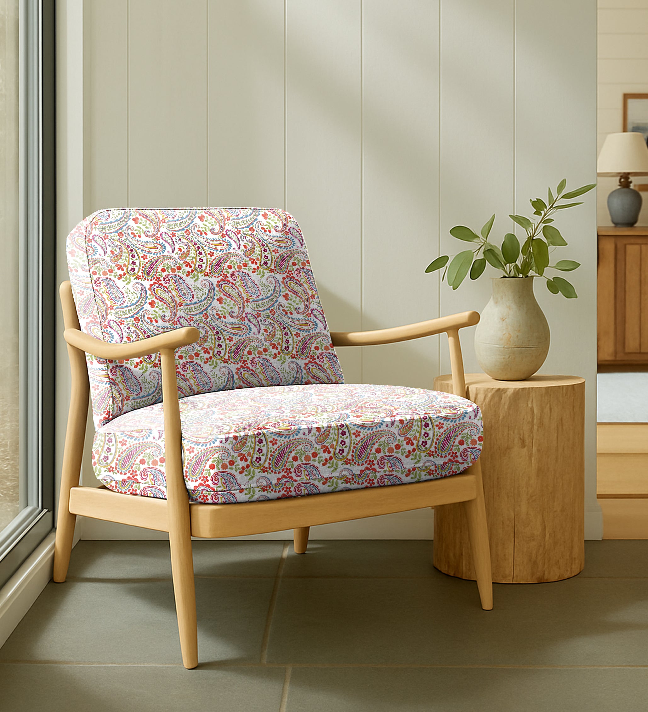 PANAMA RED UPHOLSTERY FABRIC