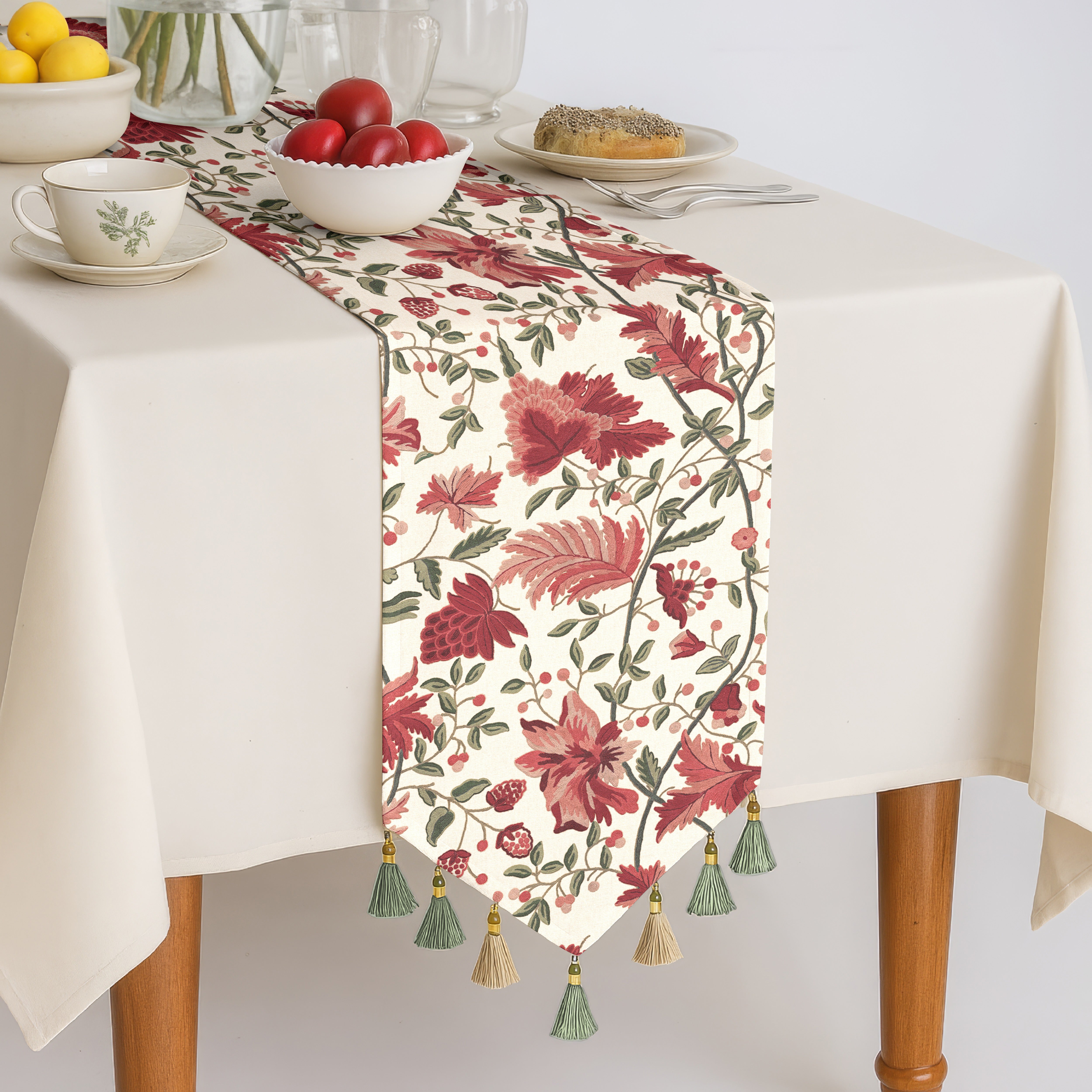 KASHMIRI FUCHSIA MATTY TABLE RUNNER