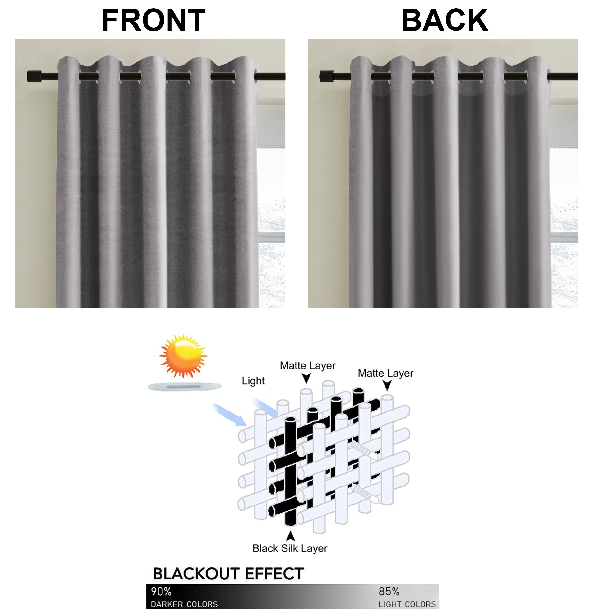 RAINBOW VELVET SILVER CURTAINS