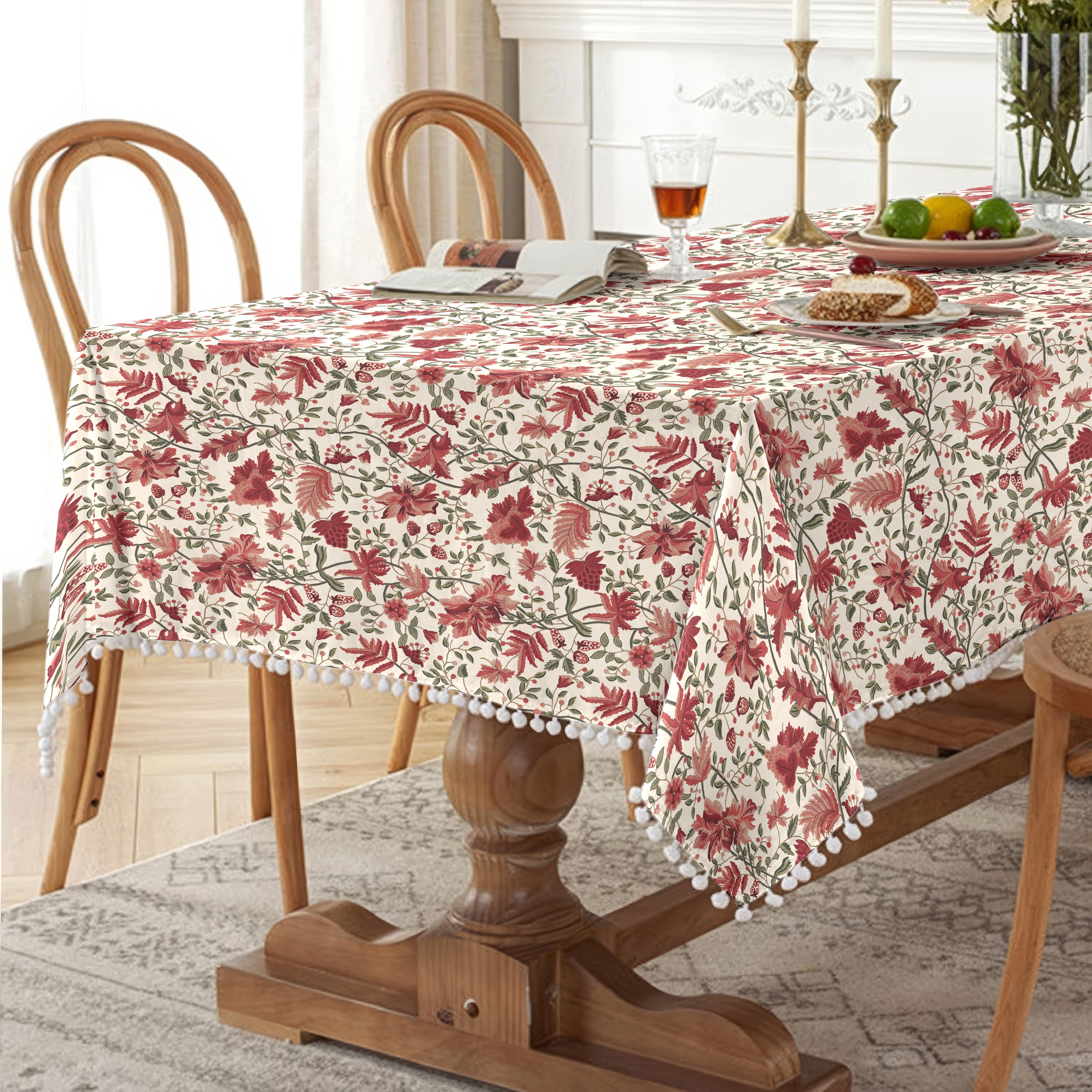 KASHMIRI FUCHSIA TABLE CLOTH