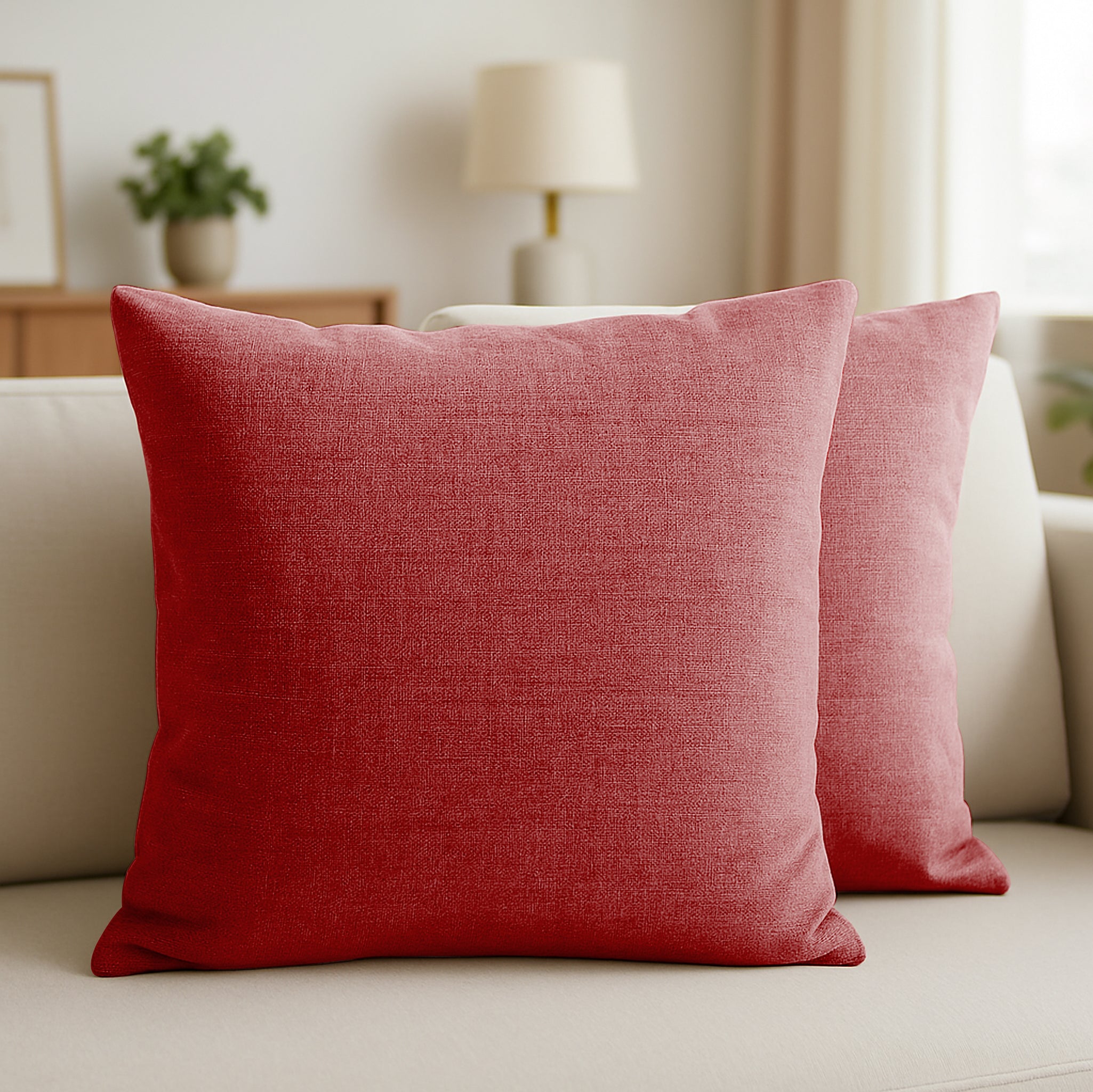 PUMA MAROON CUSHION COVER (Pack of 2)