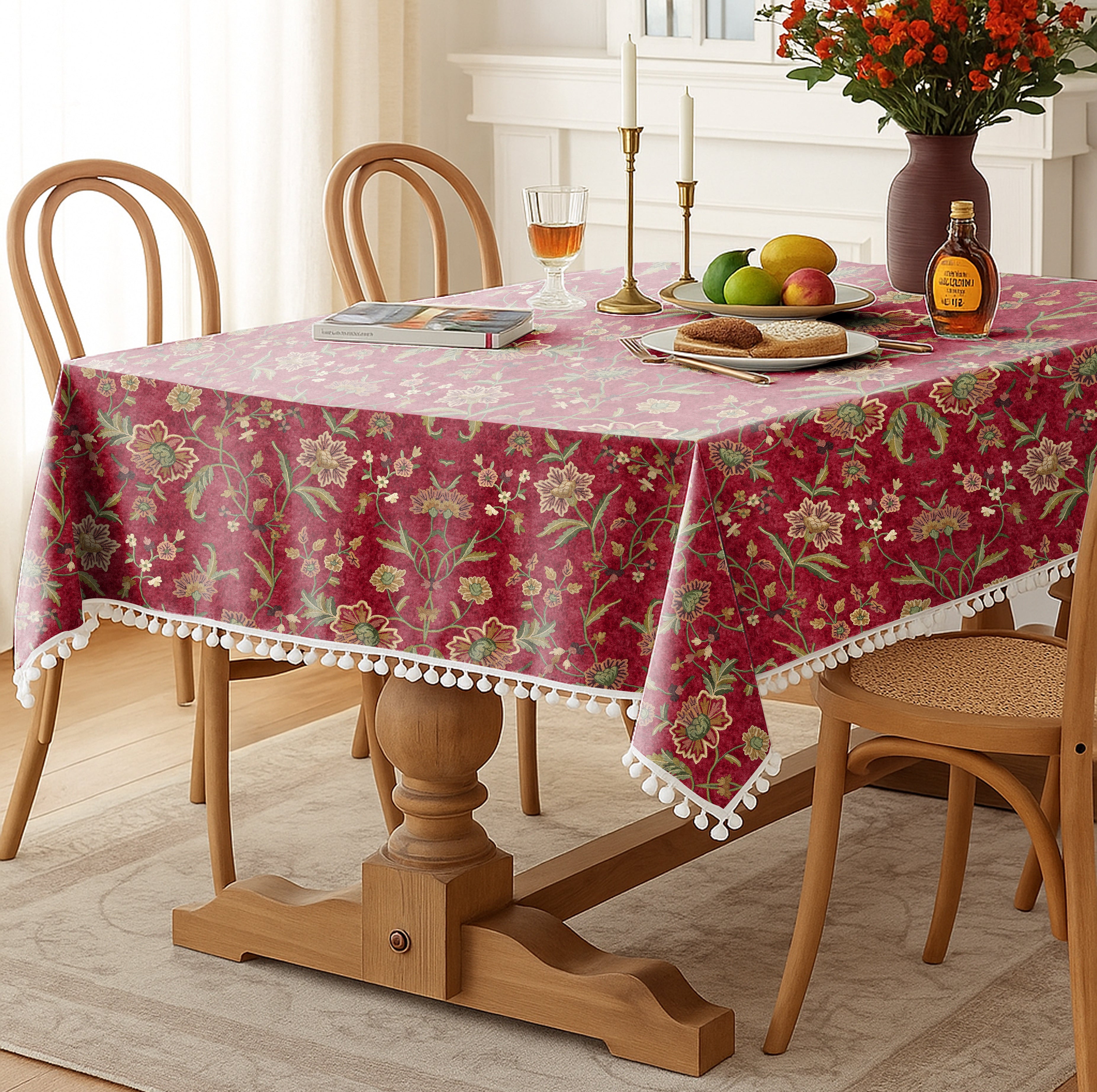 KASHMIRI MAROON TABLE CLOTH