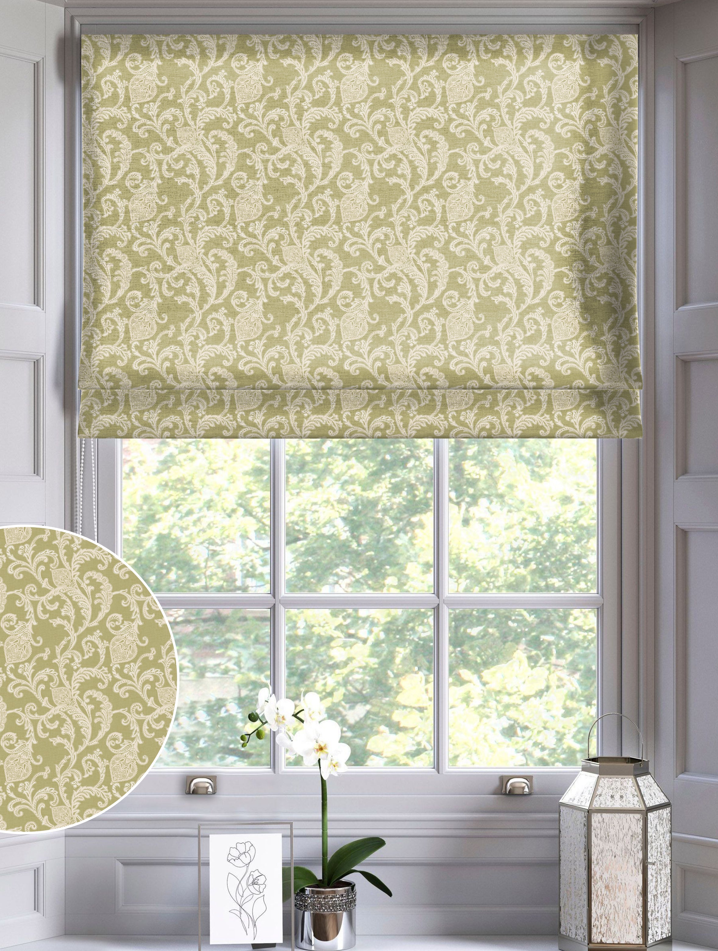 KOCHIN AVOCADO READY MADE ROMAN BLIND