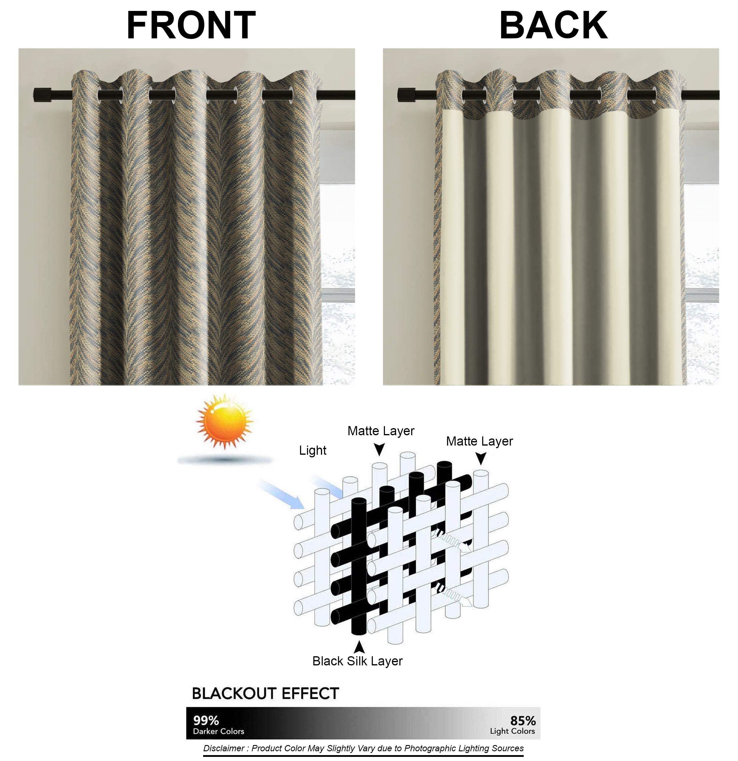 Luxor Amethyst Blackout Curtain