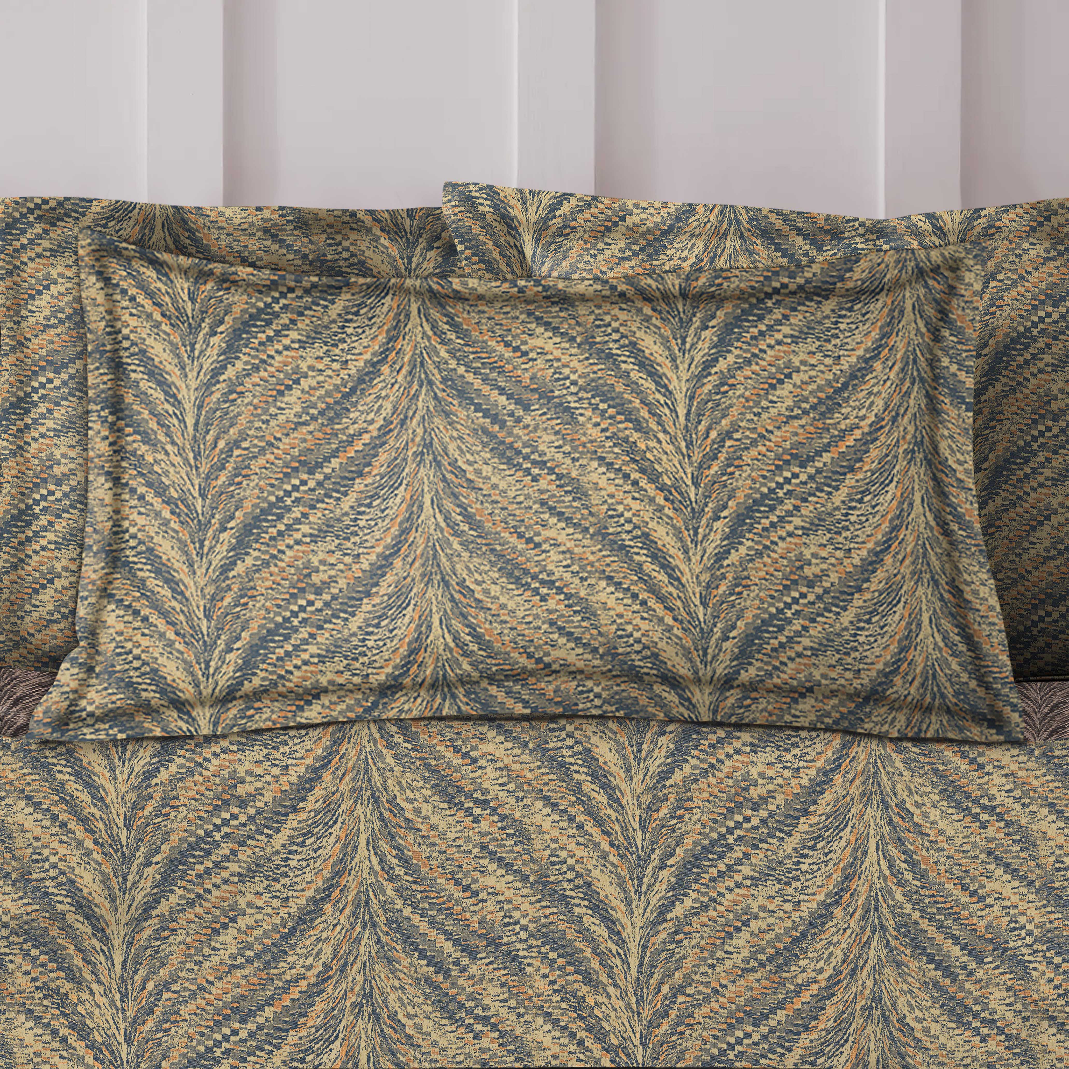 Luxor Amethyst Bedcover for Double Bed with 2 PillowCovers King Size (104" X 90")